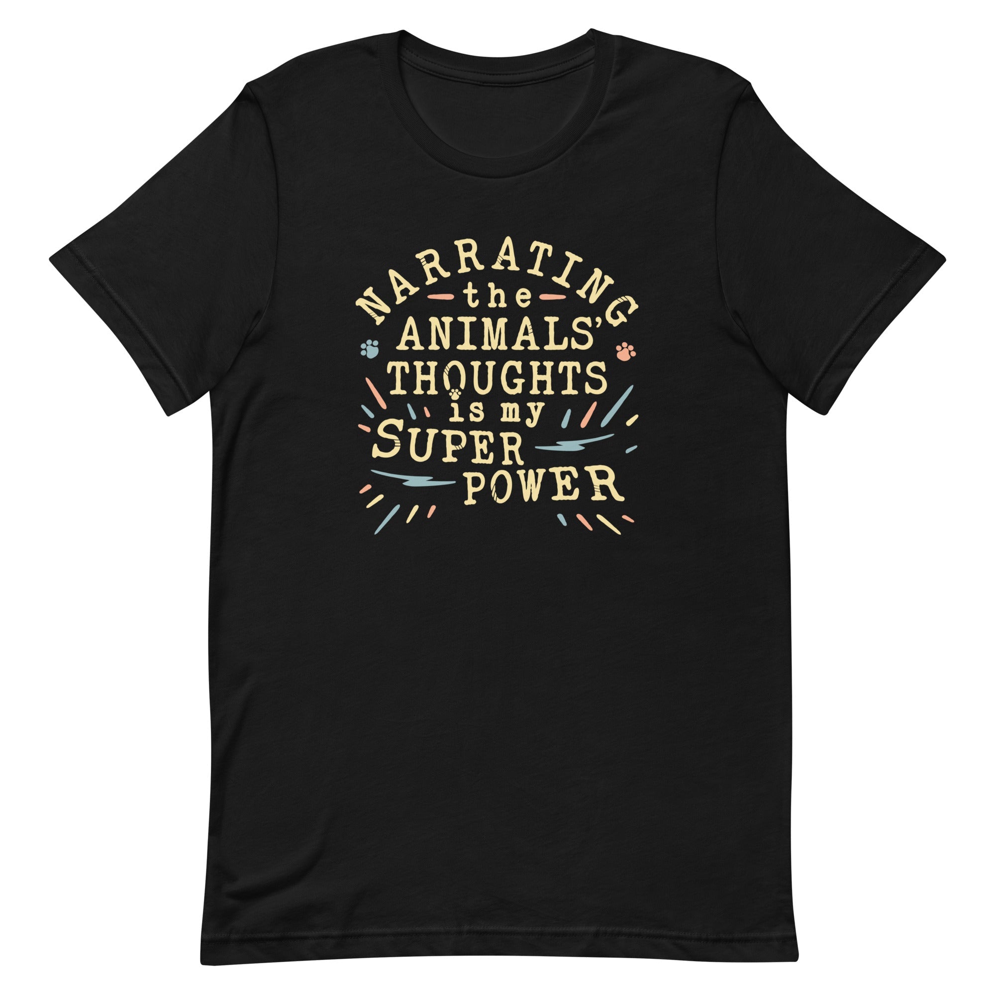 Narrating The Animals Thoughts Men's Signature Tee