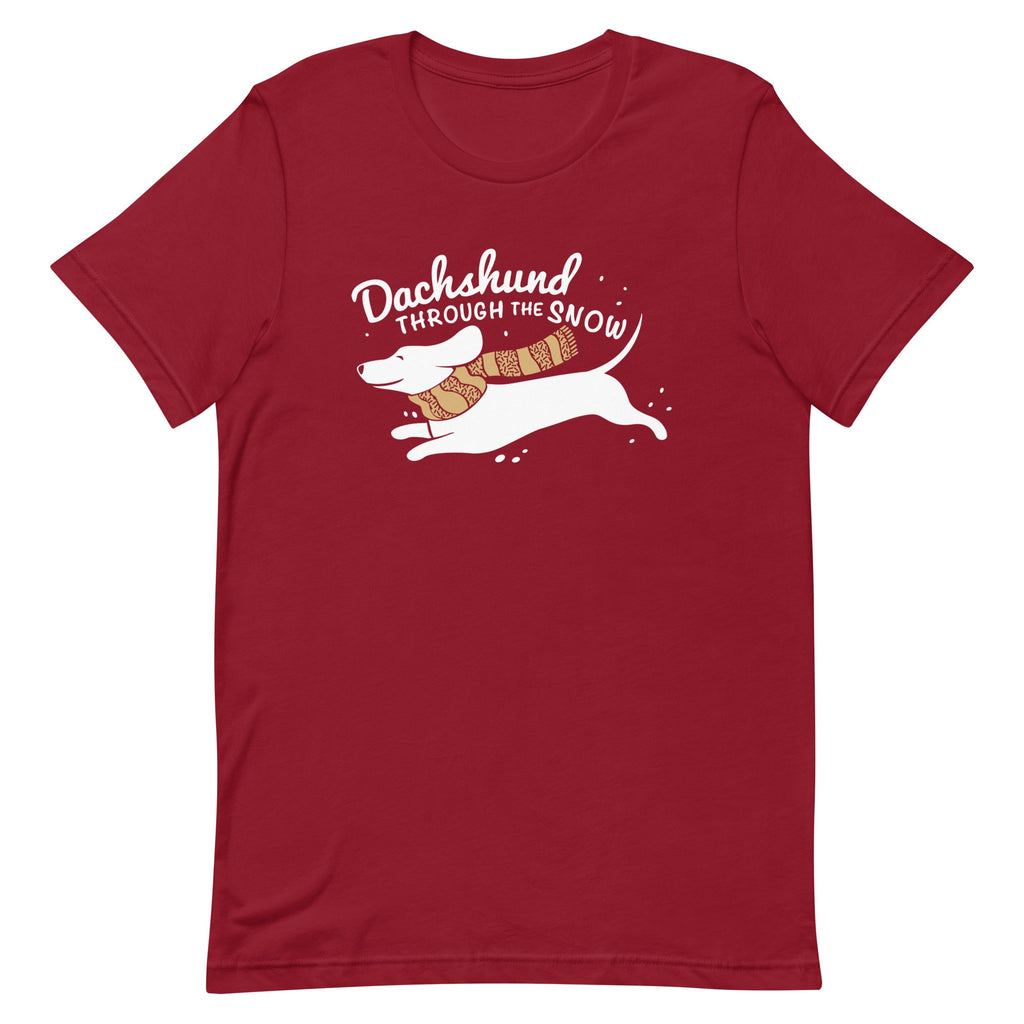 Dachshund Through The Snow Men's Signature Tee