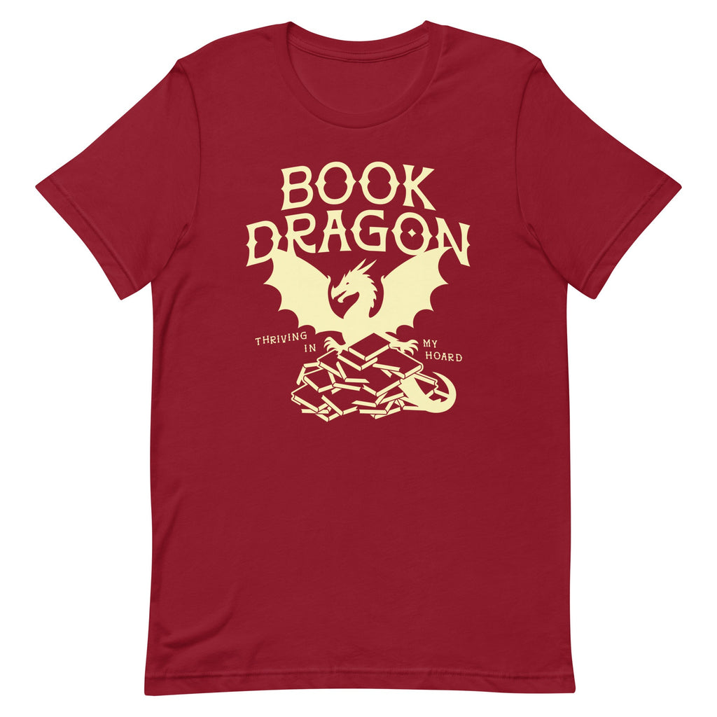 Book Dragon Thriving In My Hoard Men's Signature Tee