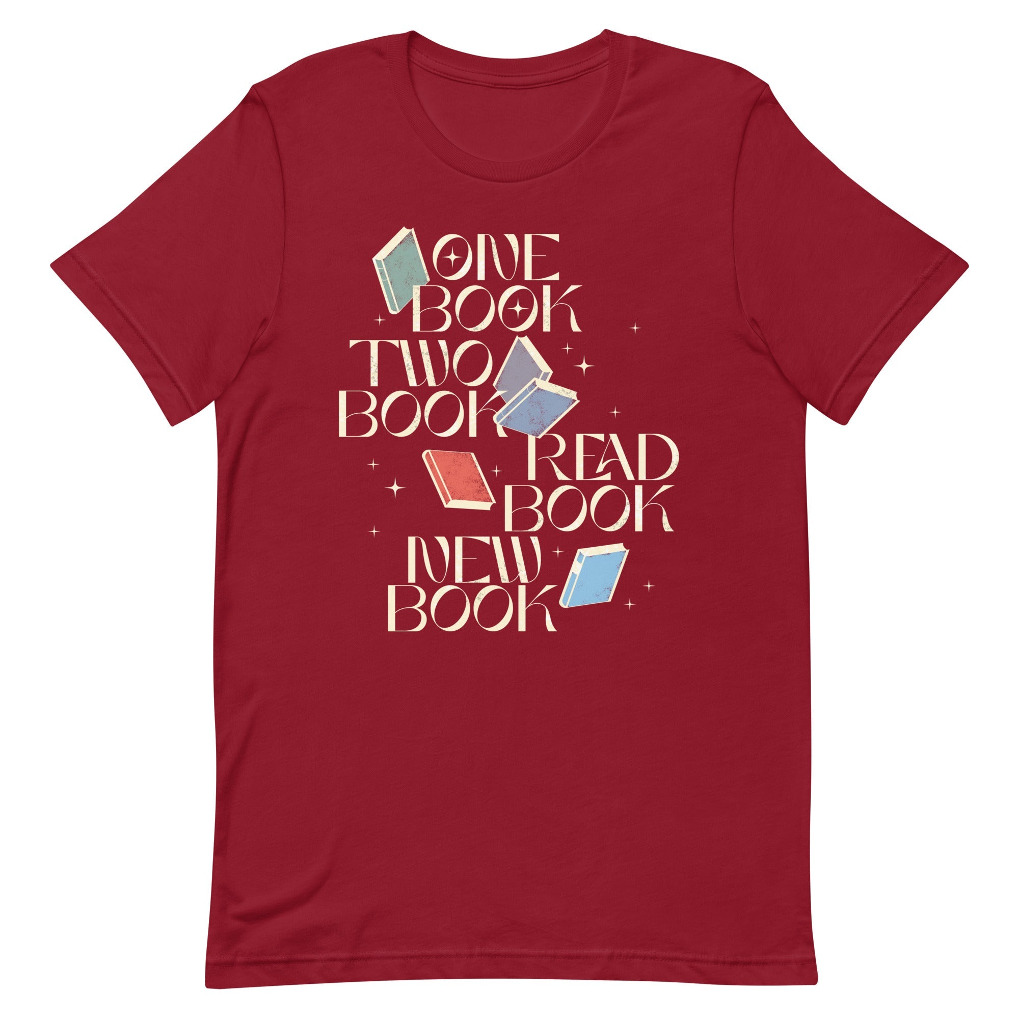 One Book Two Book Read Book New Book Men's Signature Tee