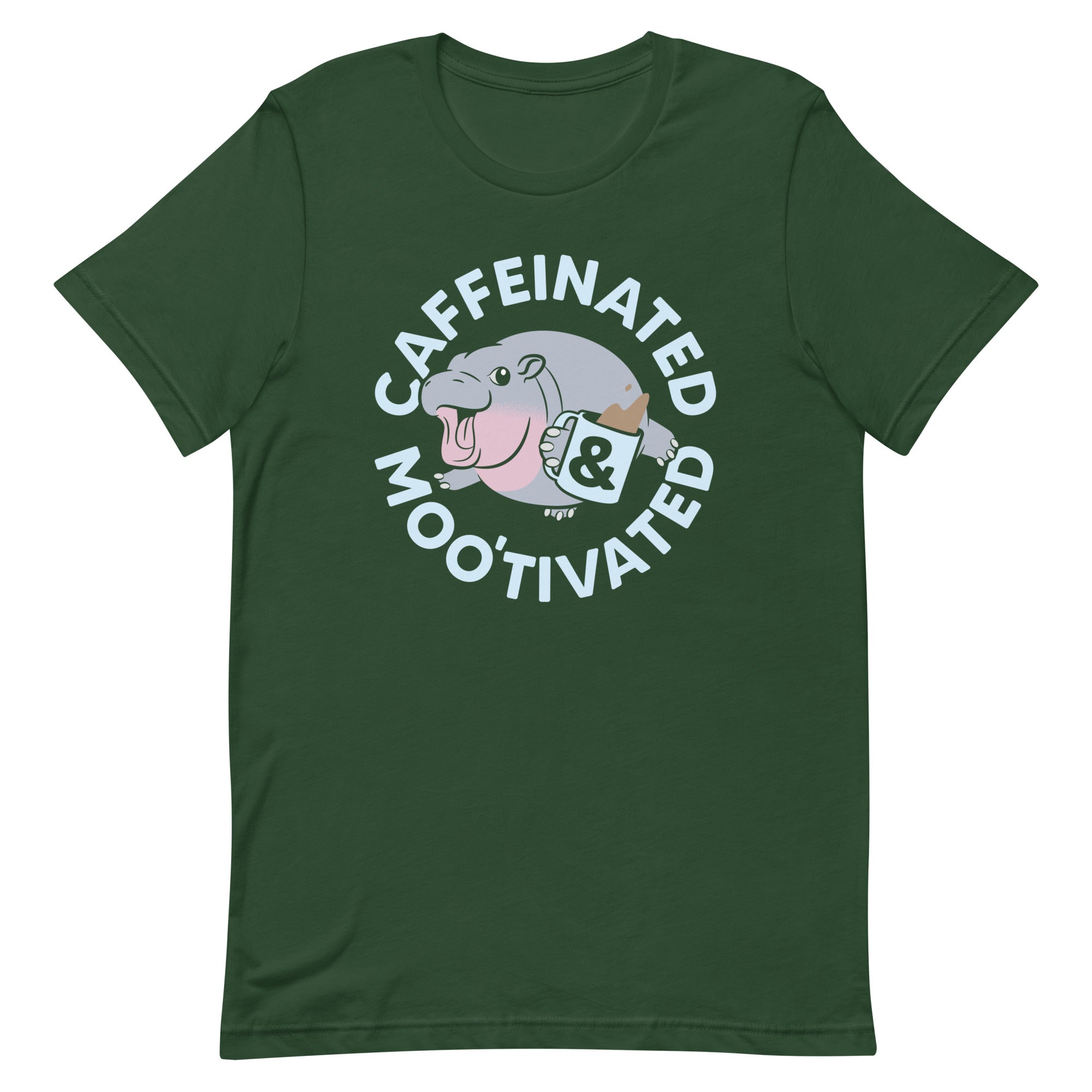 Caffeinated & Moo'tivated Men's Signature Tee