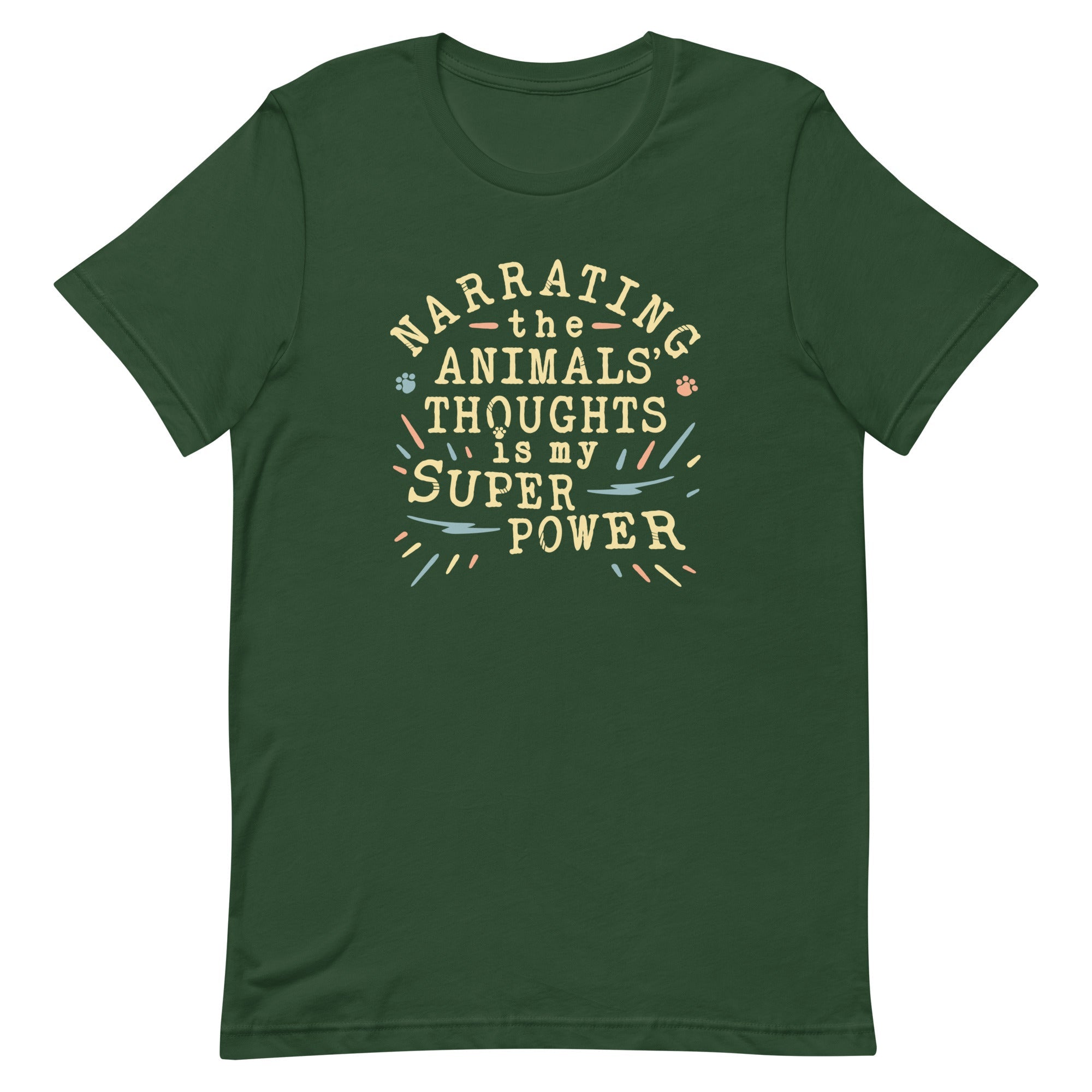 Narrating The Animals Thoughts Men's Signature Tee