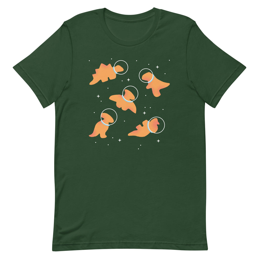 Dino Nugs In Space Men's Signature Tee