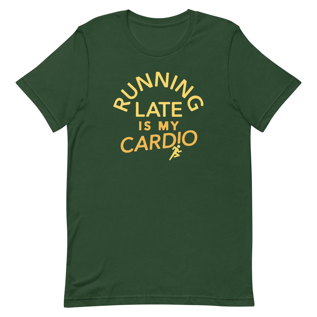 Running Late Is My Cardio Men's Signature Tee