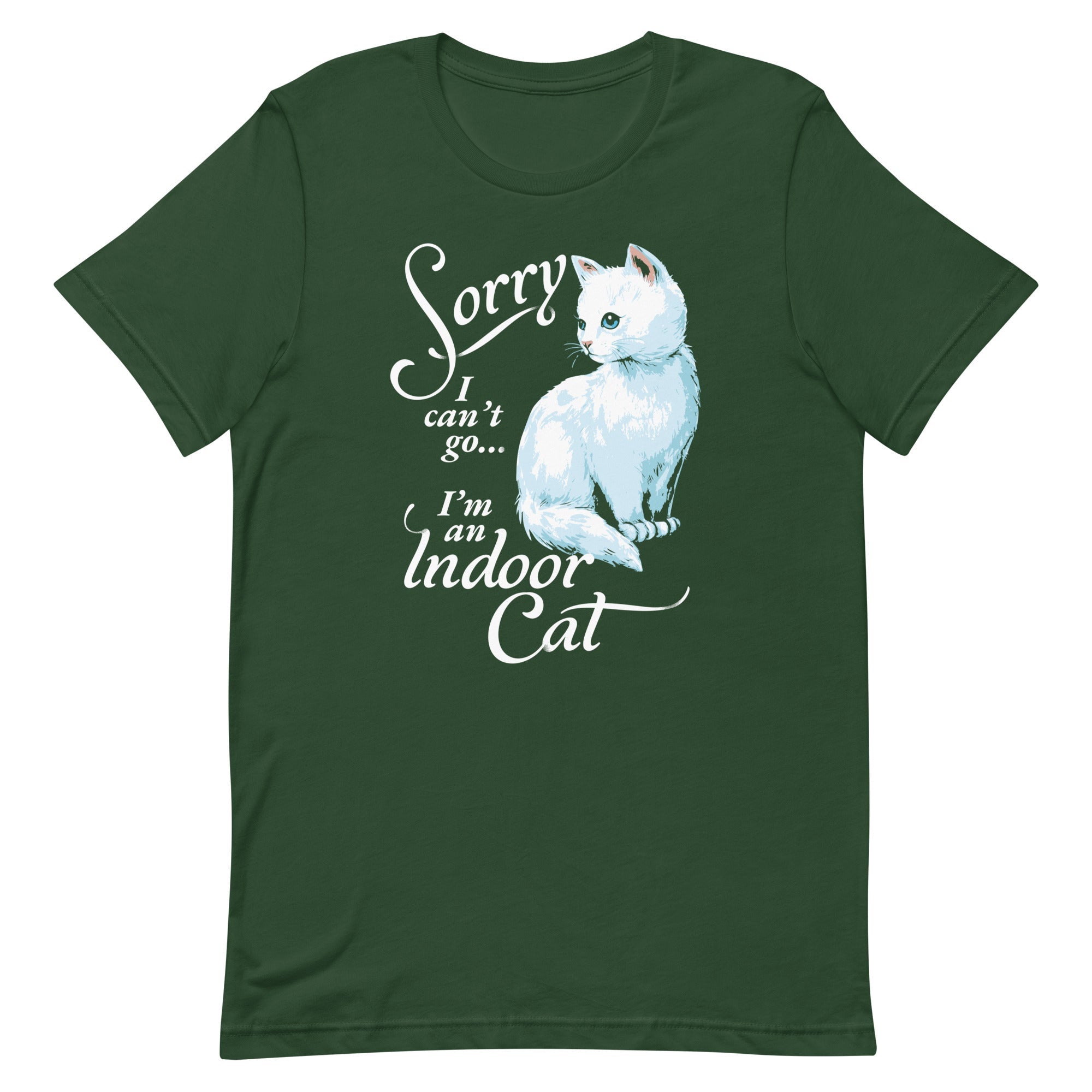 Sorry I Can't Go I'm An Indoor Cat Men's Signature Tee