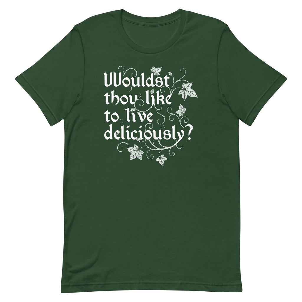 Wouldst Thou Like To Live Deliciously? Men's Signature Tee