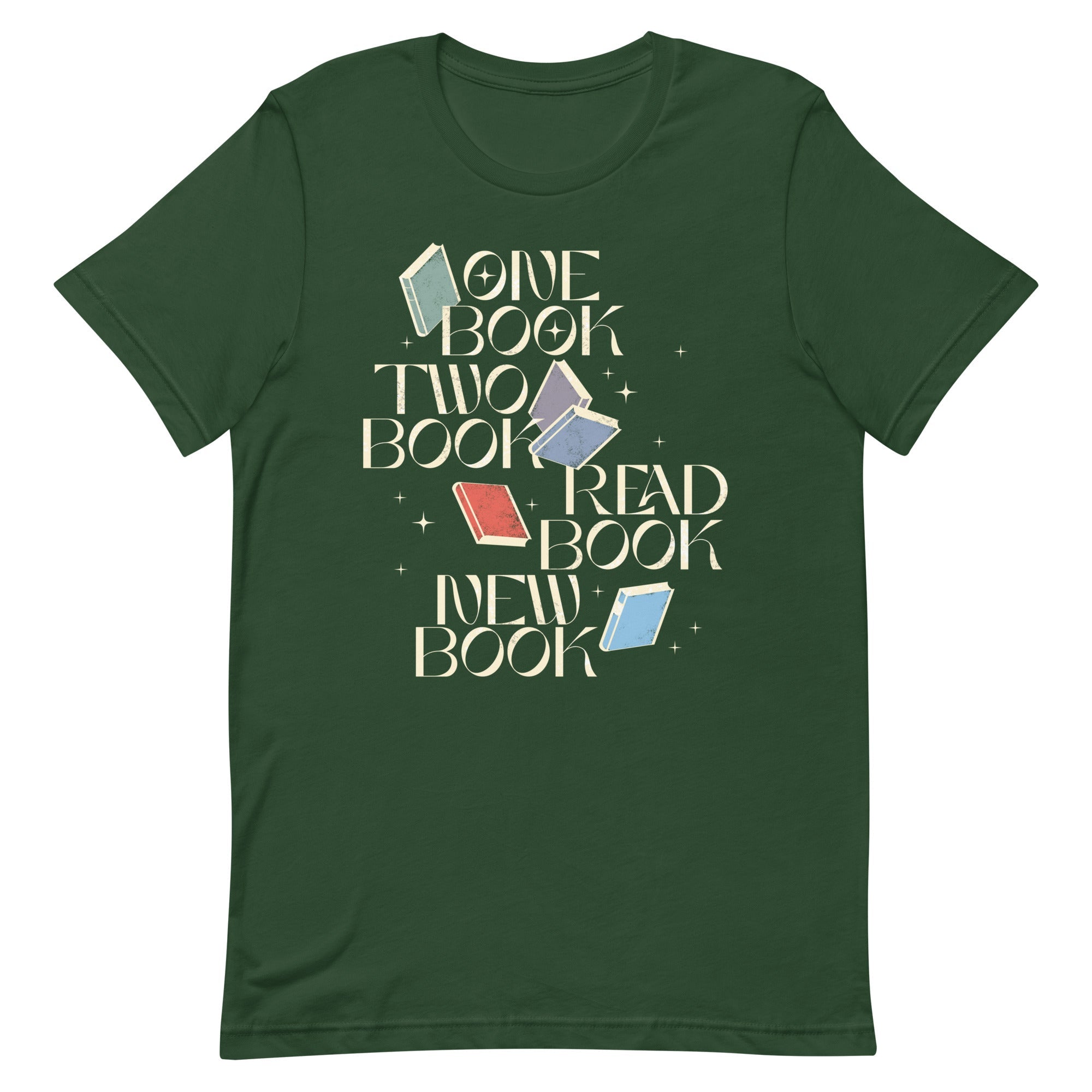 One Book Two Book Read Book New Book Men's Signature Tee