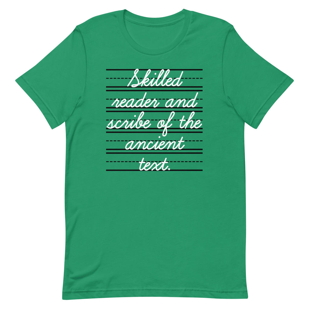 Skilled Reader And Scribe Of The Ancient Text Men's Signature Tee