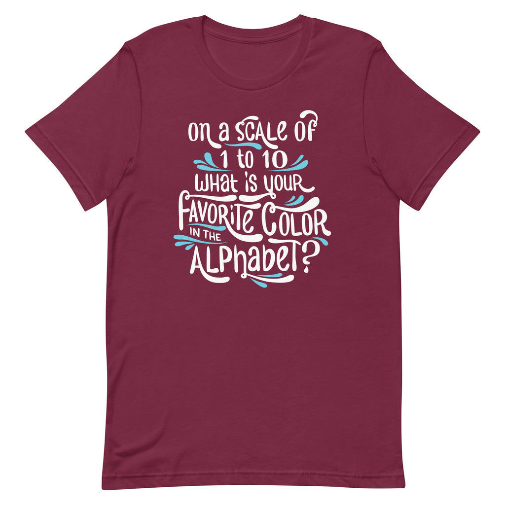 Favorite Color In The Alphabet Men's Signature Tee