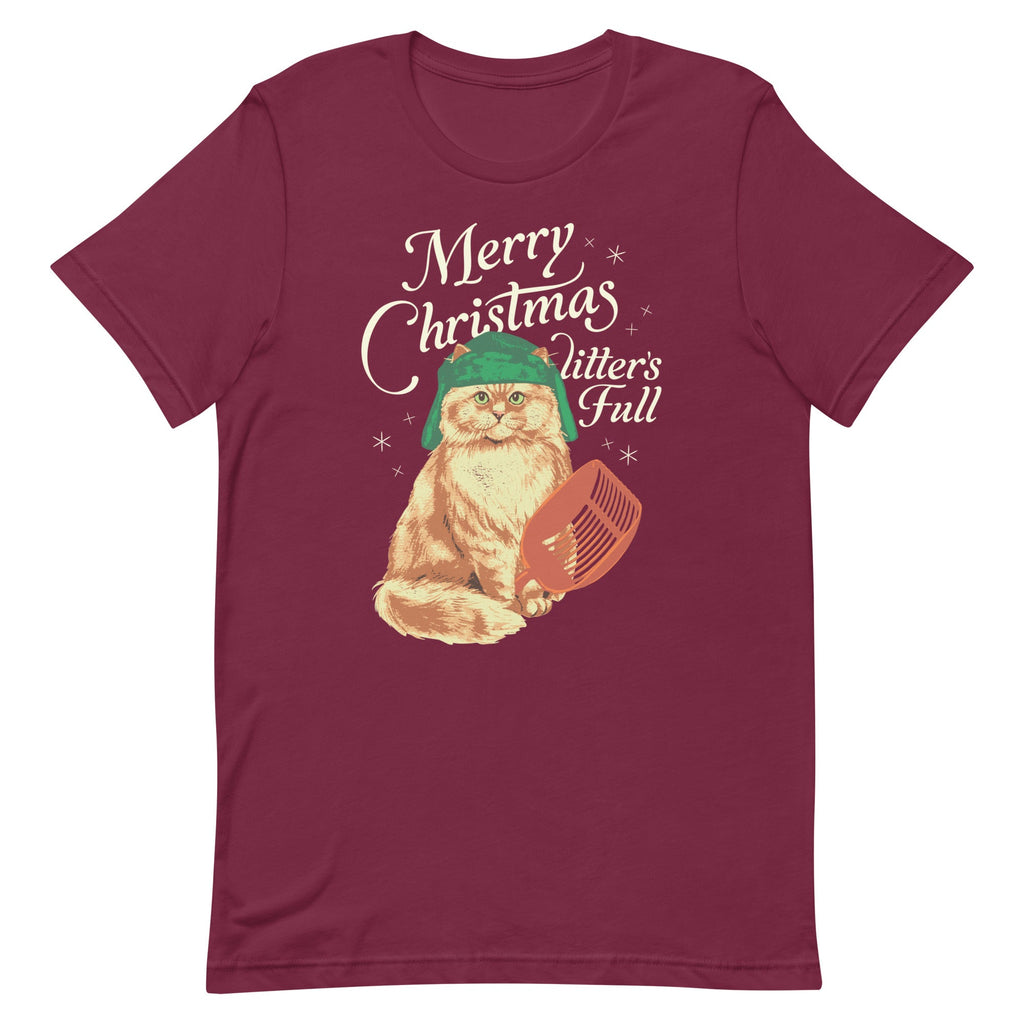 Merry Christmas Litter's Full Men's Signature Tee