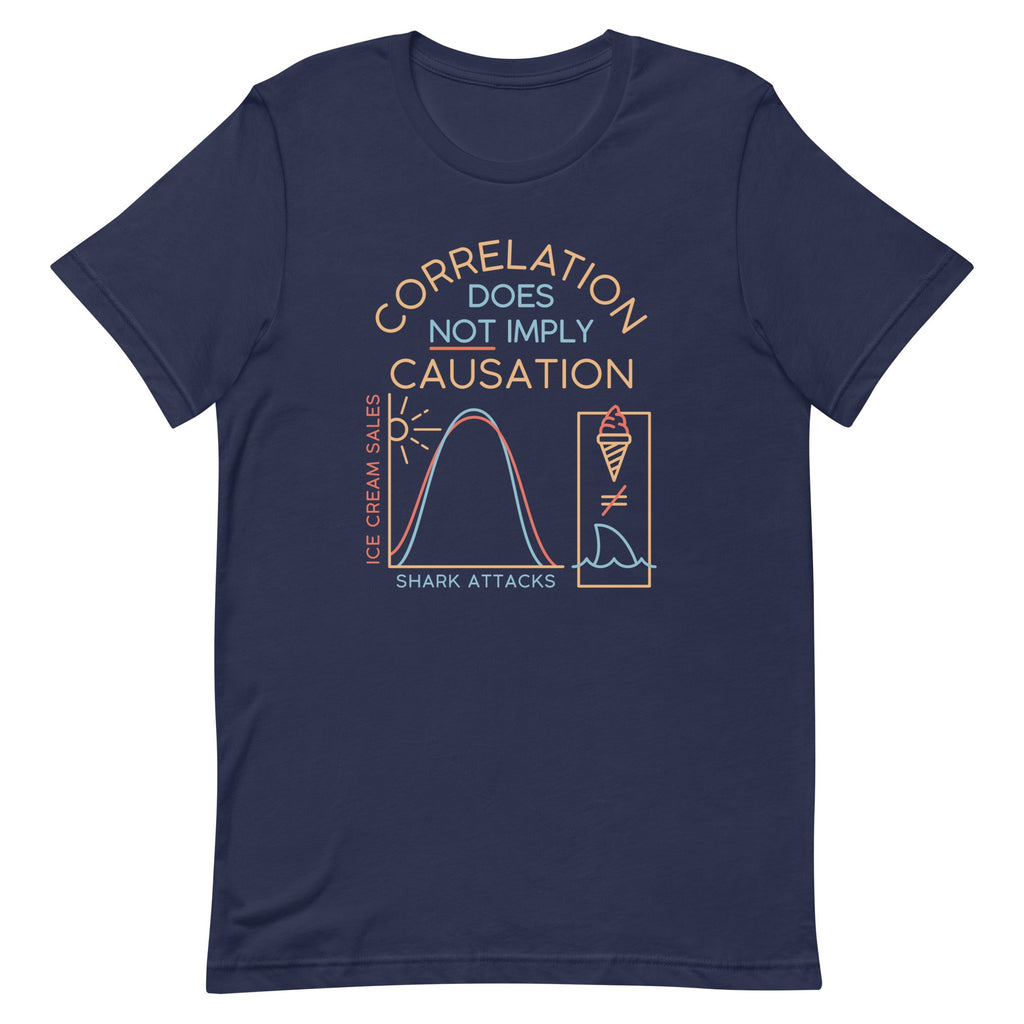 Correlation Does Not Imply Causation Men's Signature Tee