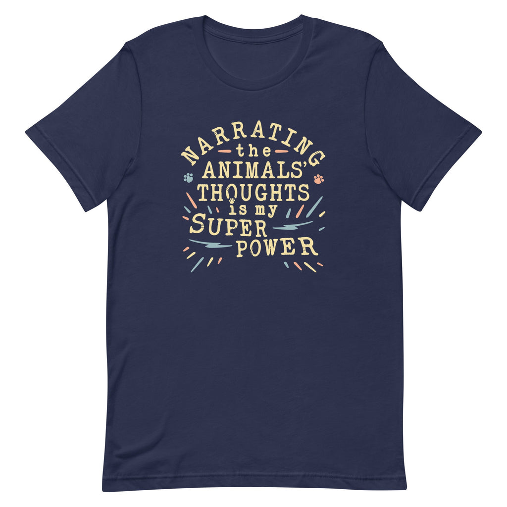 Narrating The Animals Thoughts Men's Signature Tee