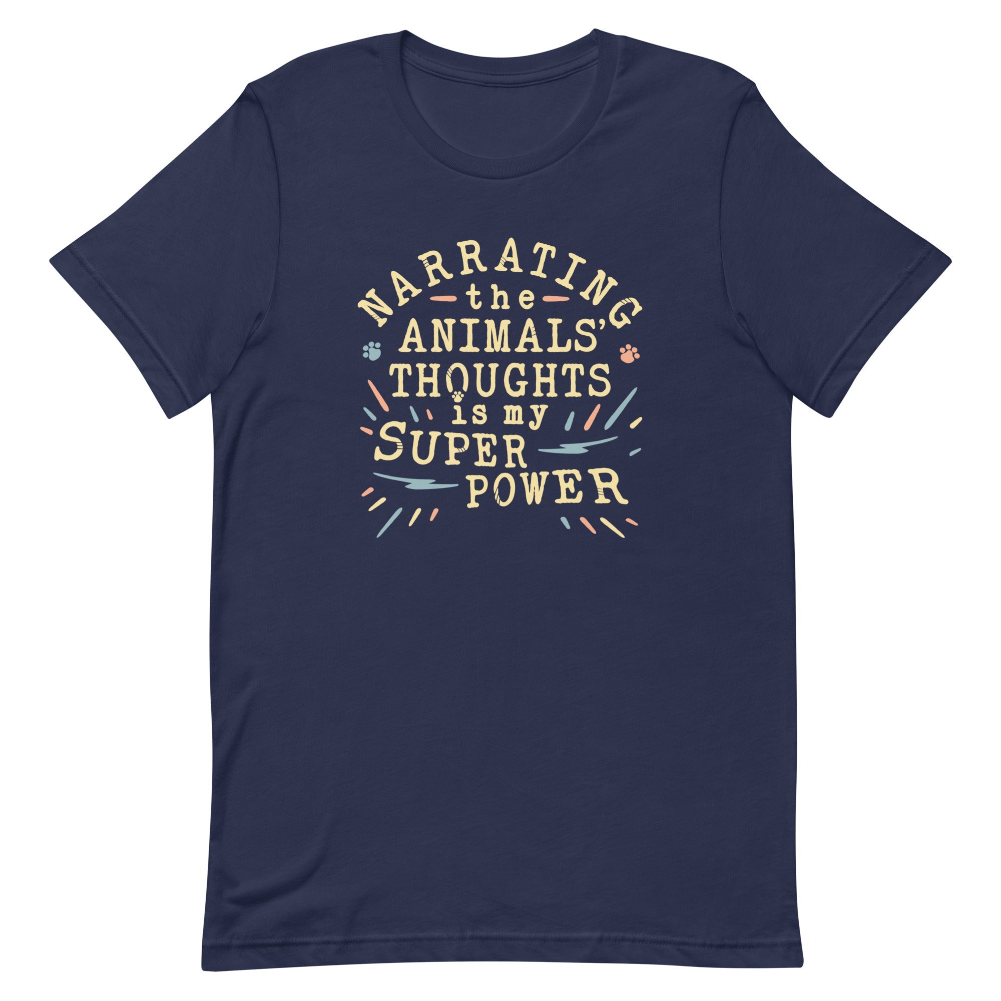 Narrating The Animals Thoughts Men's Signature Tee