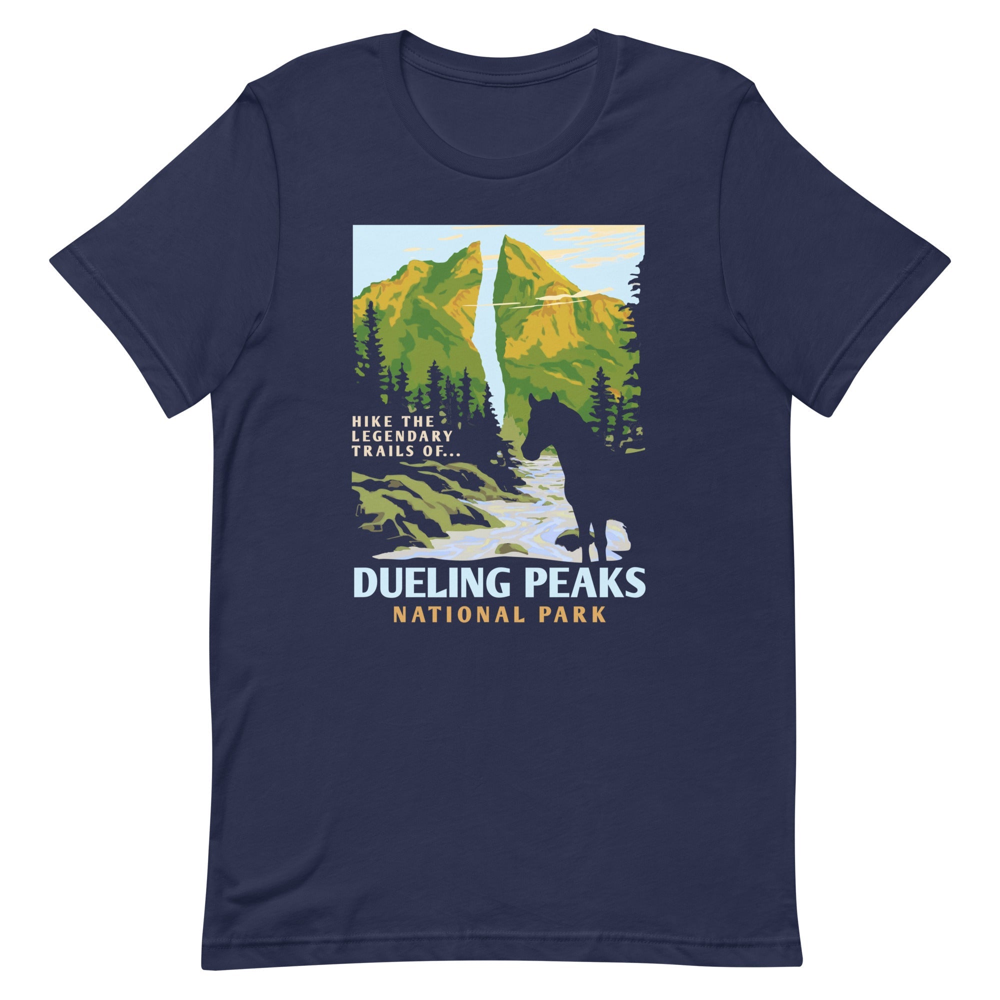 Dueling Peaks National Park Men's Signature Tee