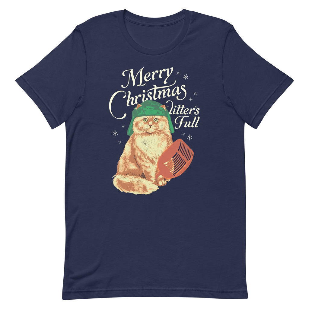 Merry Christmas Litter's Full Men's Signature Tee