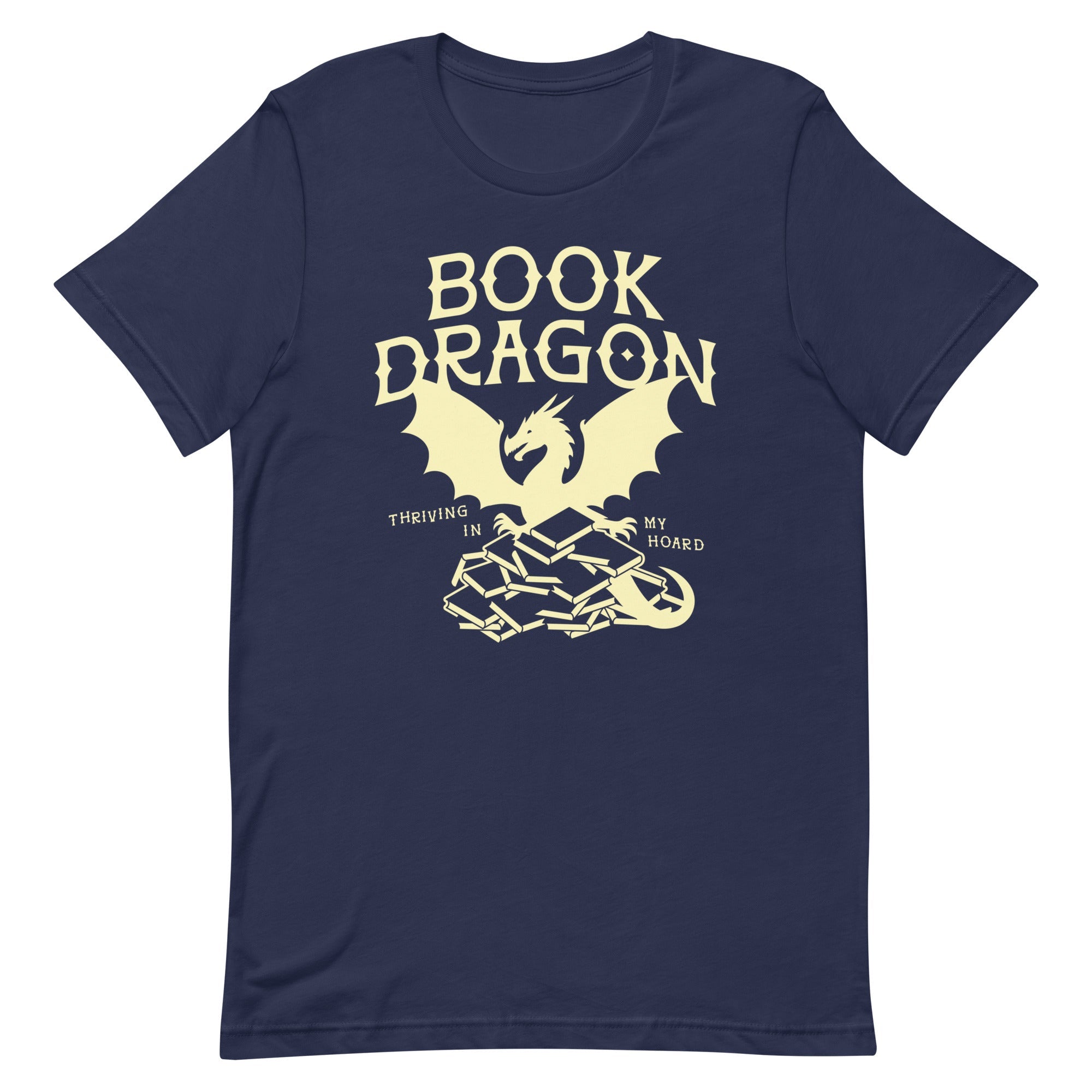 Book Dragon Thriving In My Hoard Men's Signature Tee