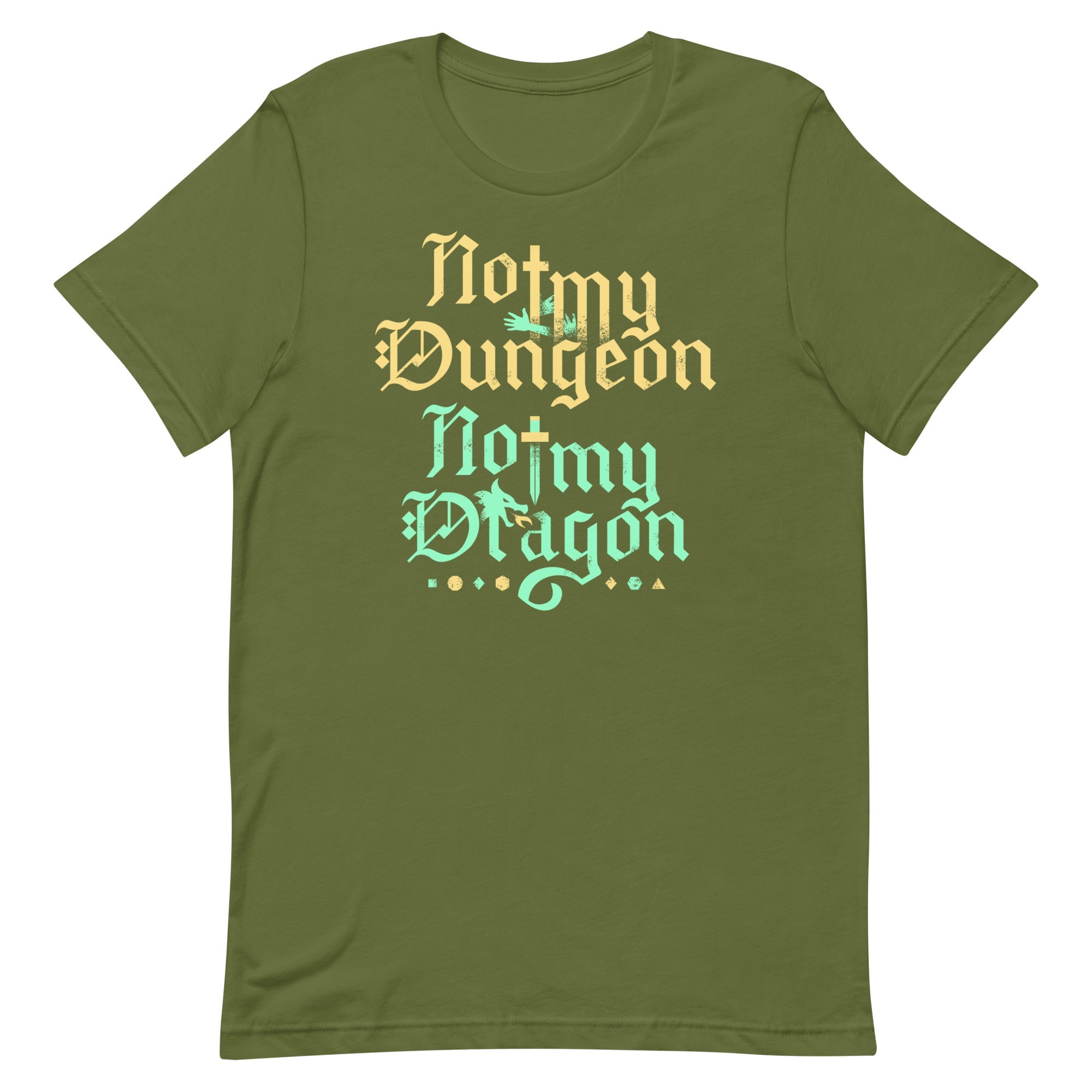 Not My Dungeon Not My Dragon Men's Signature Tee