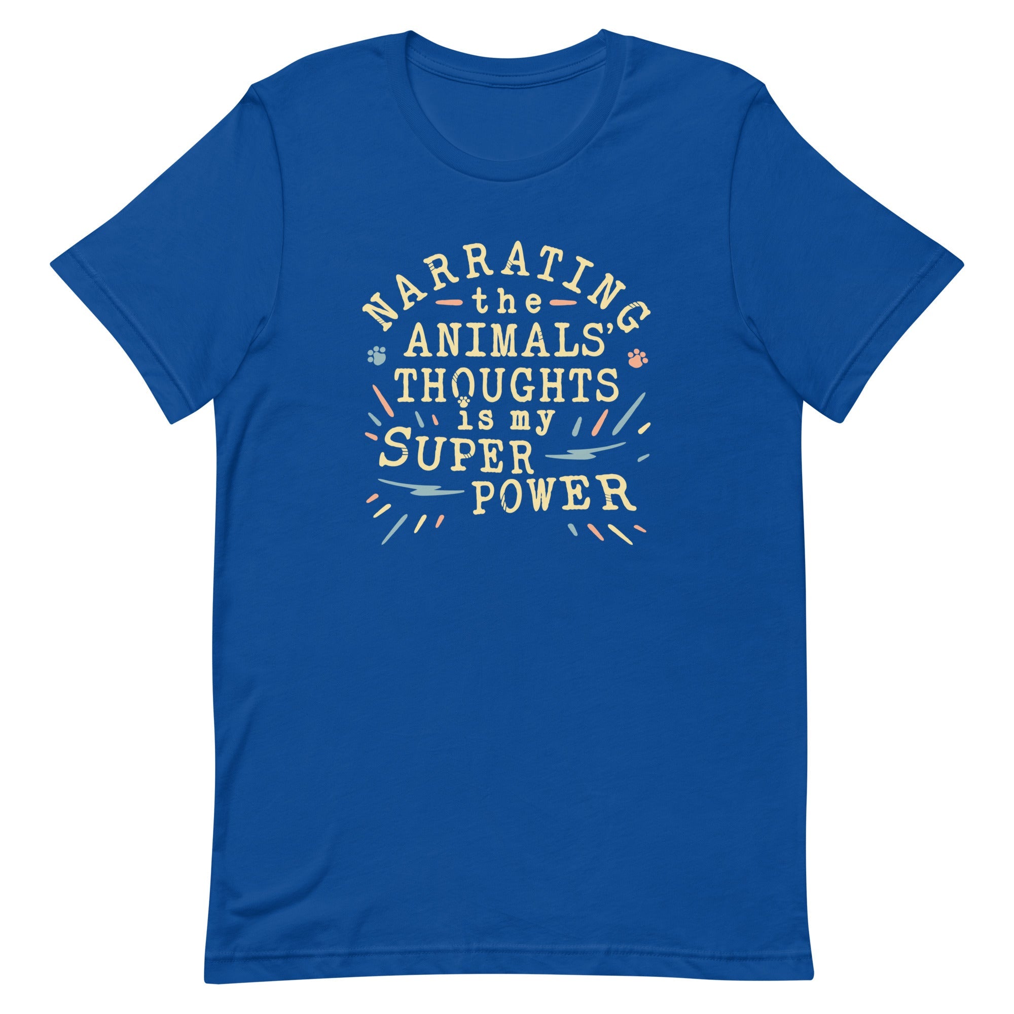 Narrating The Animals Thoughts Men's Signature Tee