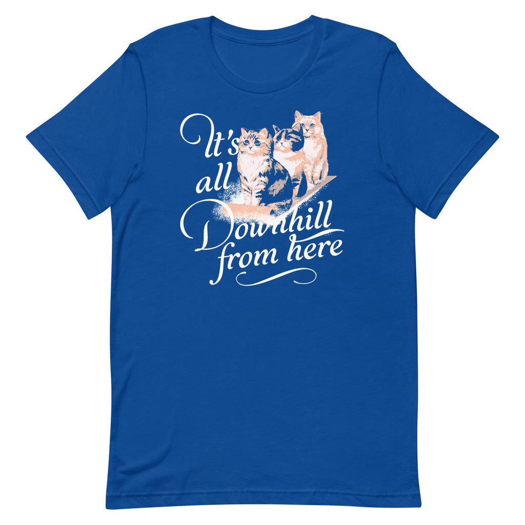 It's All Downhill From Here Men's Signature Tee