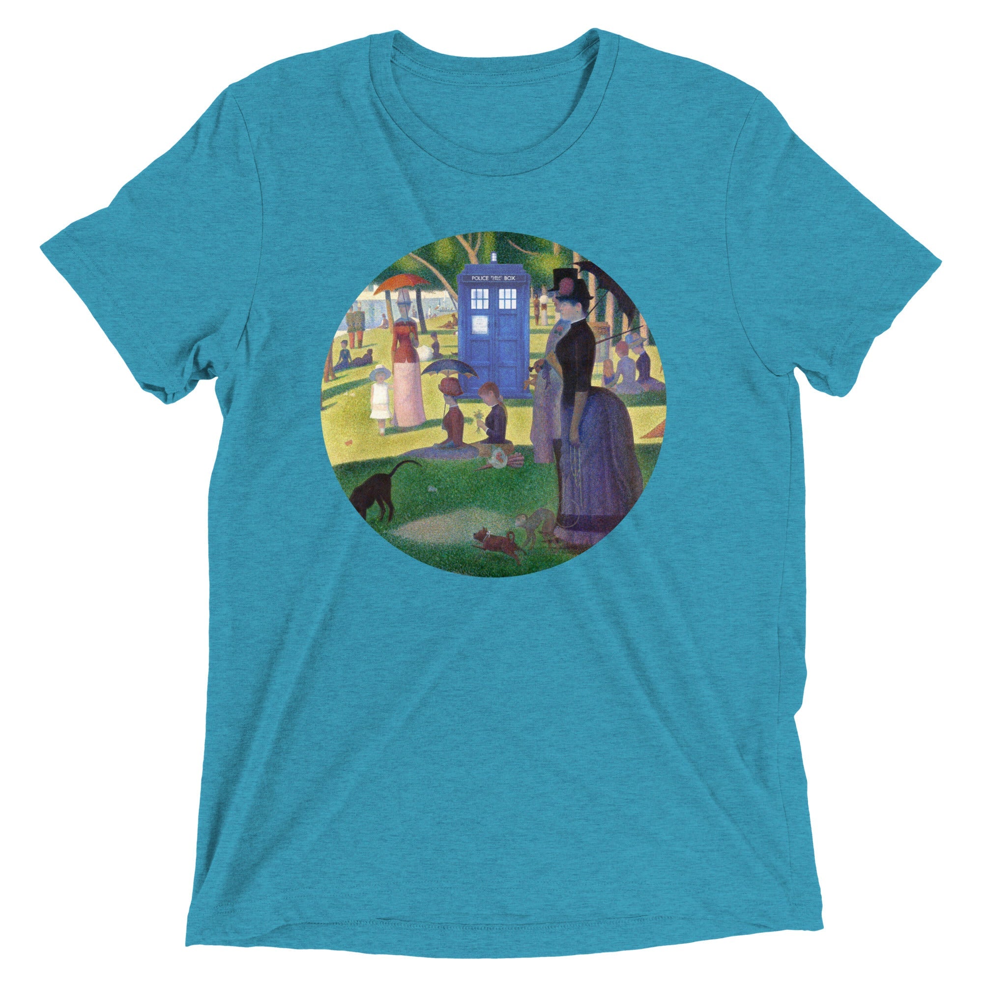 Tardis On La Grande Men's Tri-Blend Tee