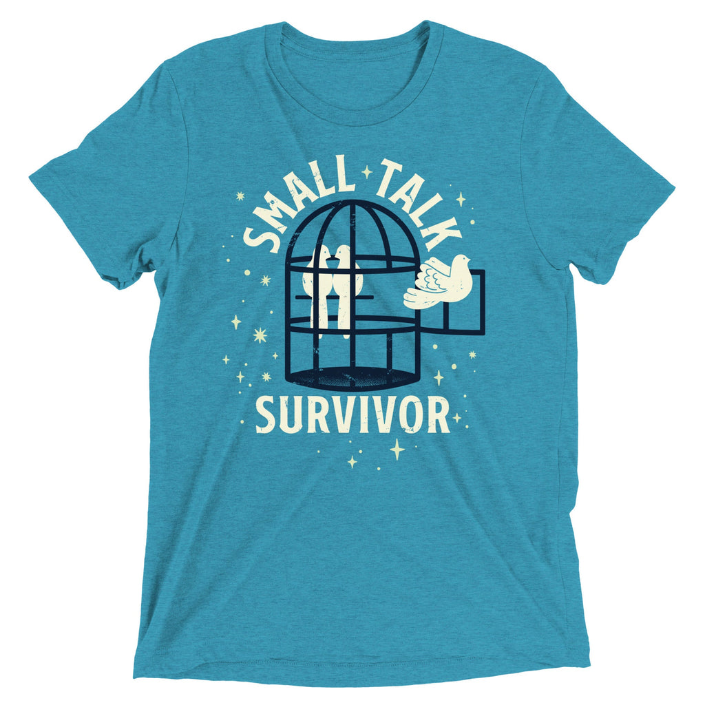 Small Talk Survivor Men's Tri-Blend Tee