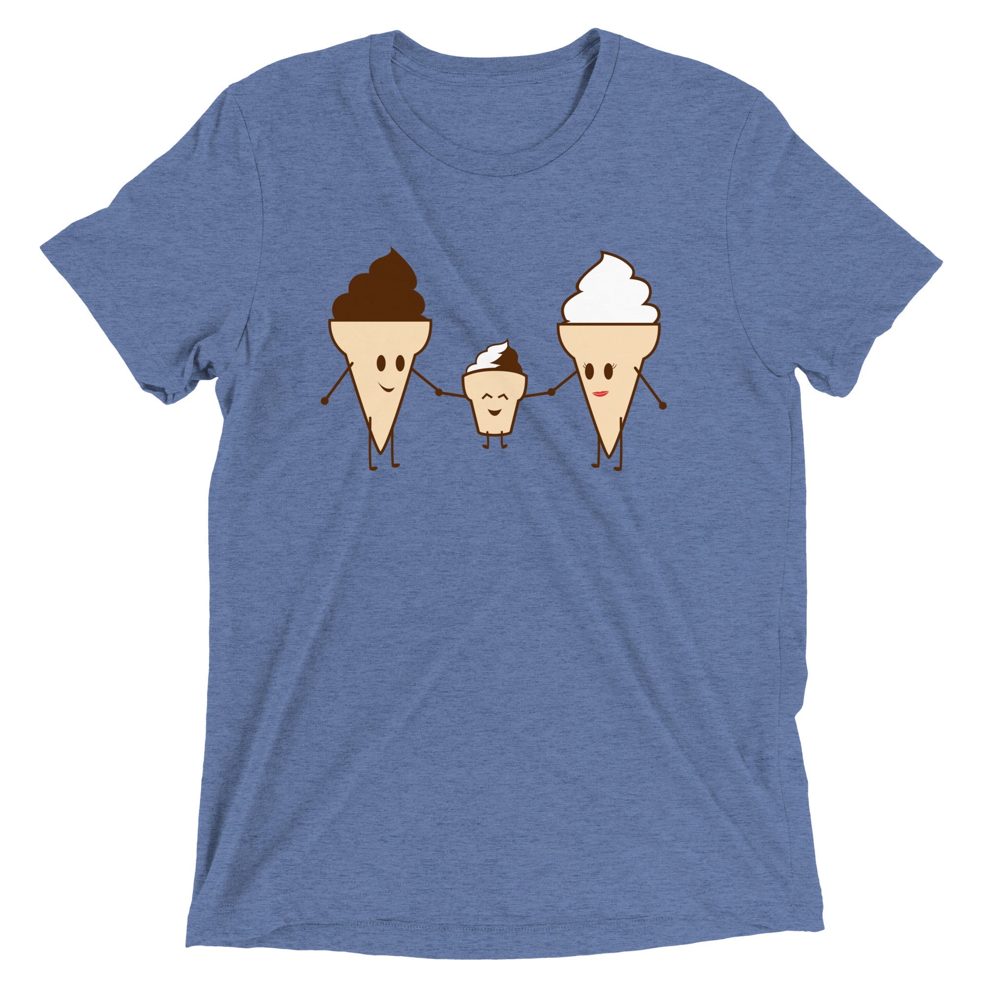 Ice Cream Family Men's Tri-Blend Tee