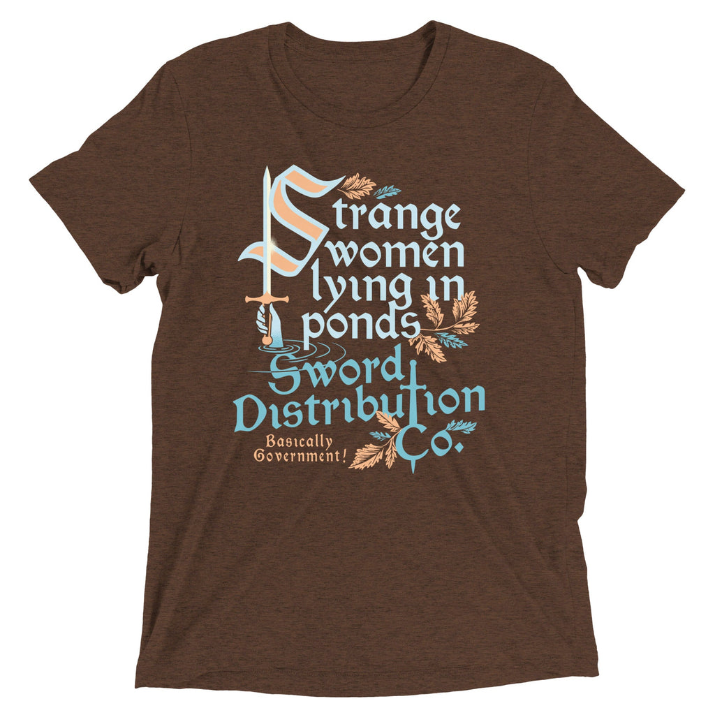 Strange Women Lying In Ponds Sword Distribution Co Men's Tri-Blend Tee