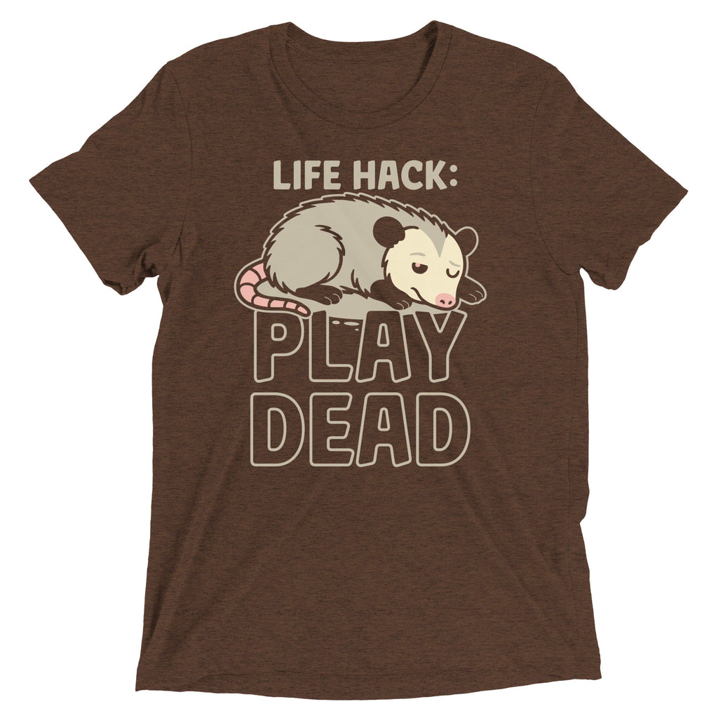 Life Hack Play Dead Men's Tri-Blend Tee