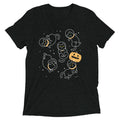 Cat Halloween In Space Men's Tri-Blend Tee