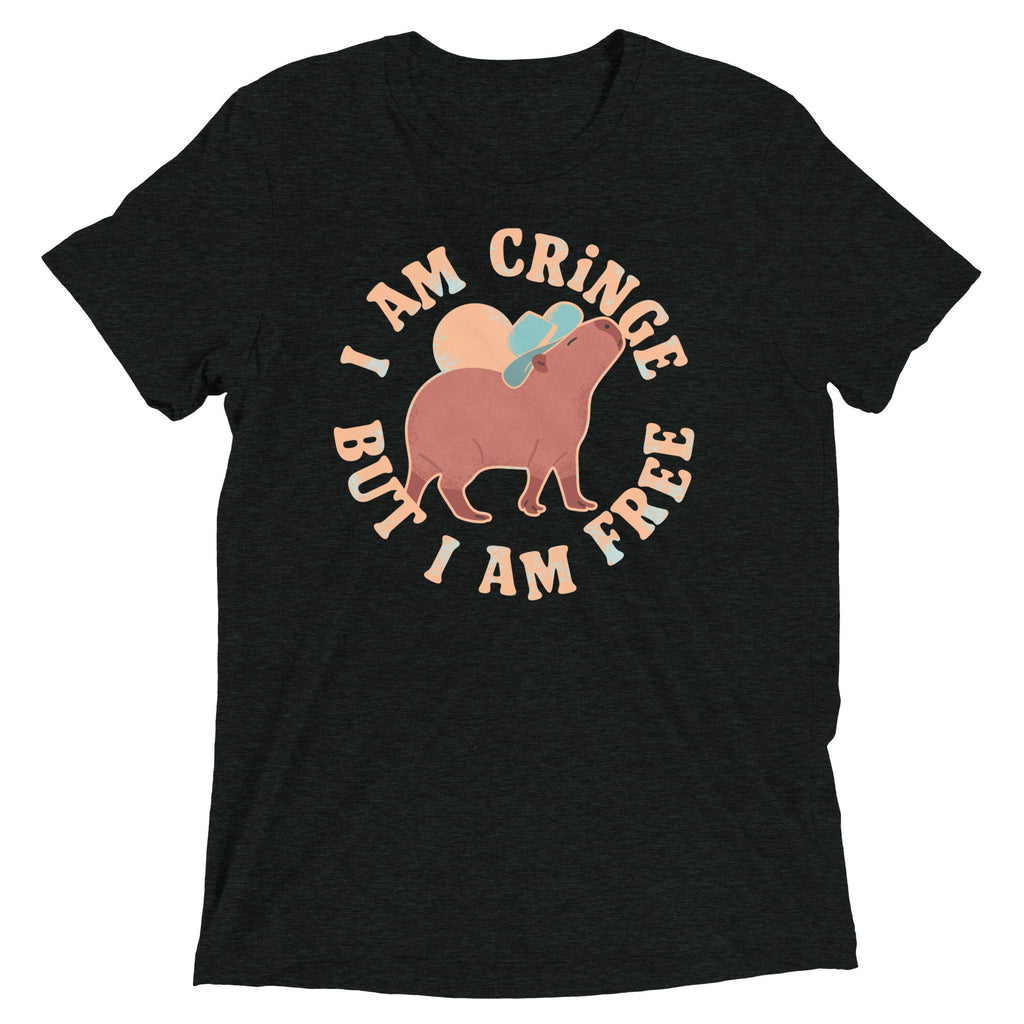 I Am Cringe But I Am Free Men's Tri-Blend Tee
