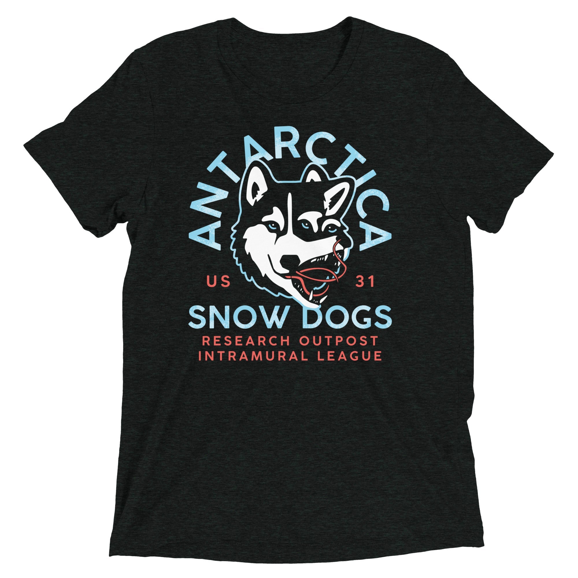 Antarctica Snow Dogs Men's Tri-Blend Tee