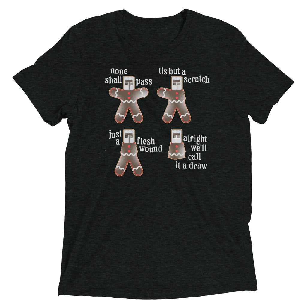 Alright We'll Call It A Draw Gingerbread Men's Tri-Blend Tee