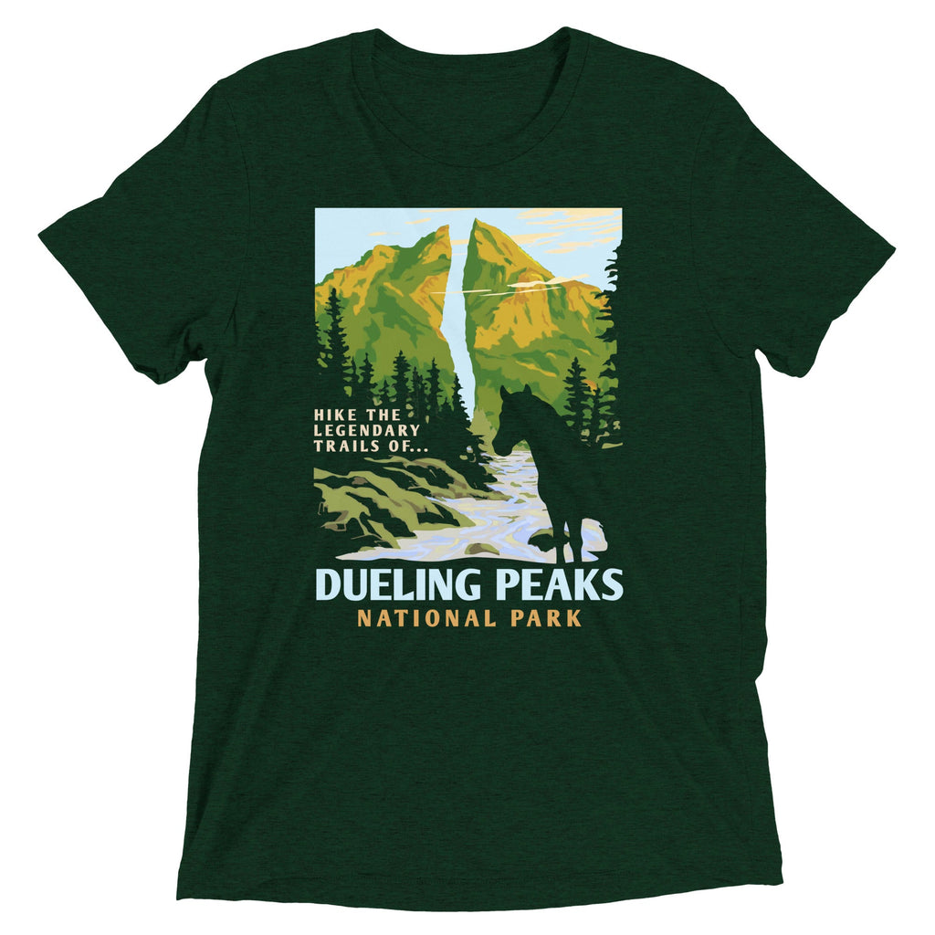 Dueling Peaks National Park Men's Tri-Blend Tee