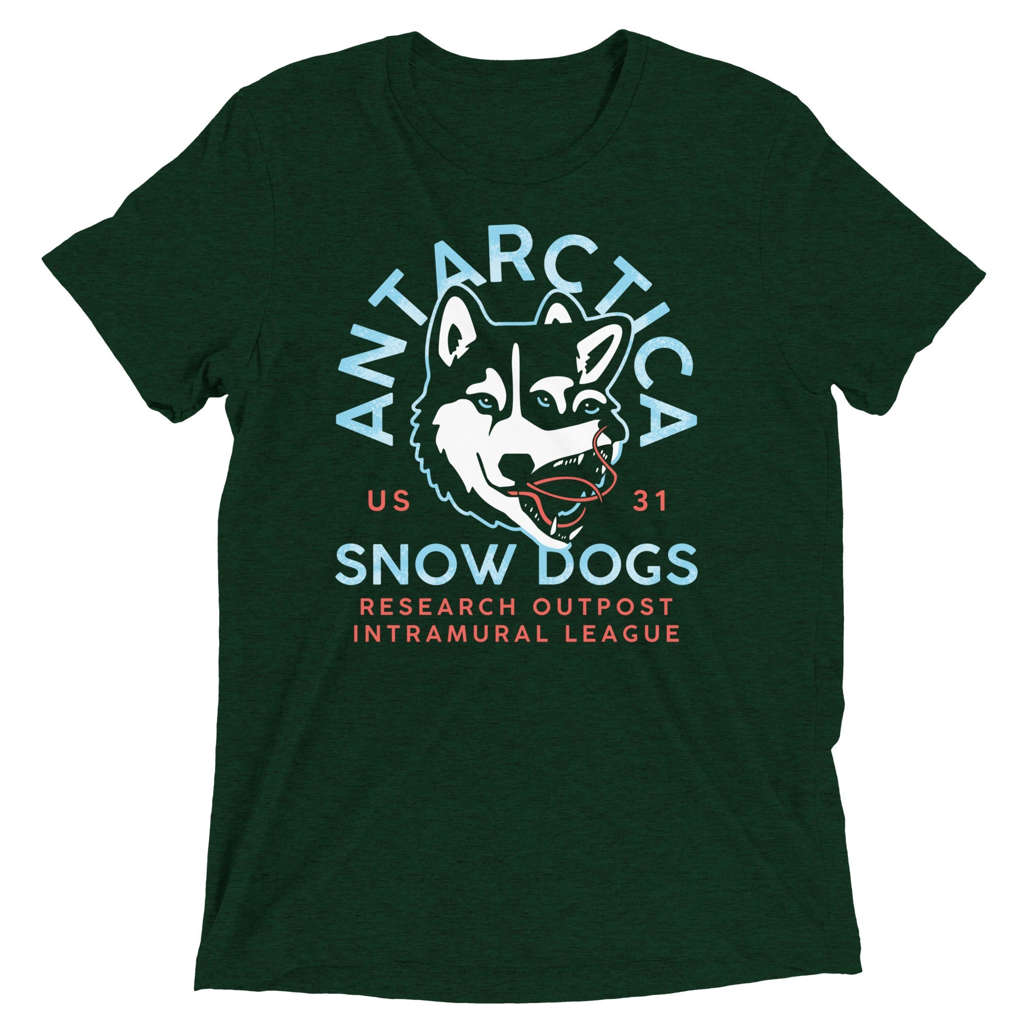 Antarctica Snow Dogs Men's Tri-Blend Tee