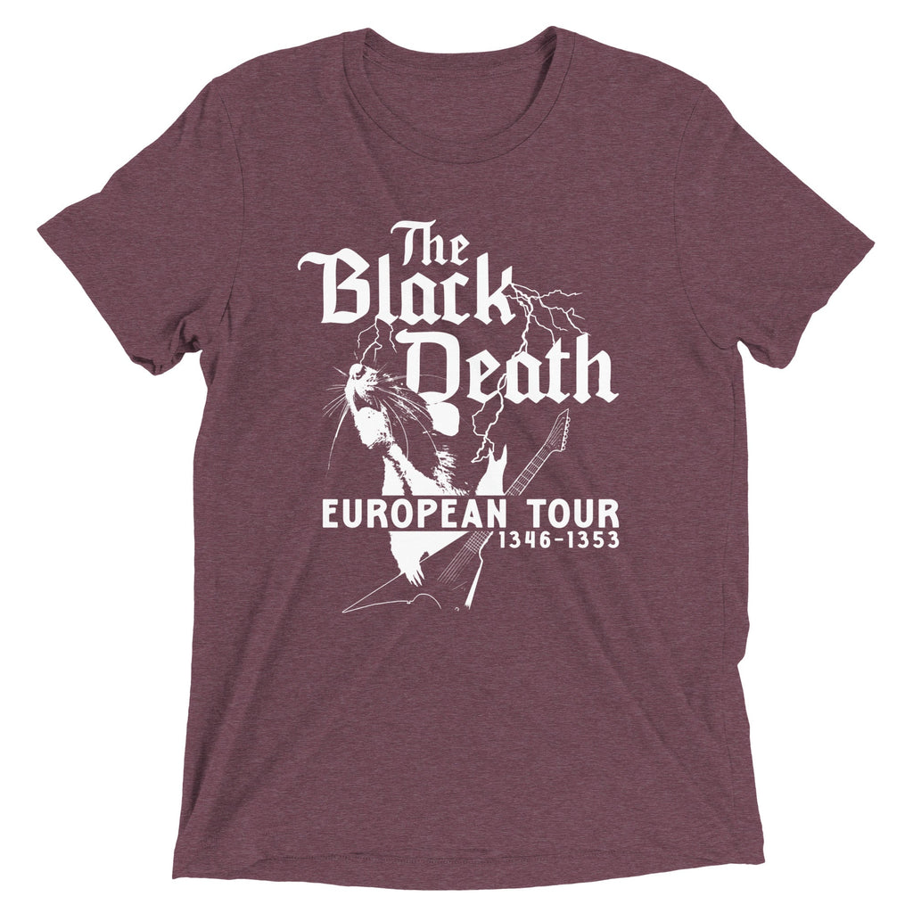 The Black Death European Tour Men's Tri-Blend Tee
