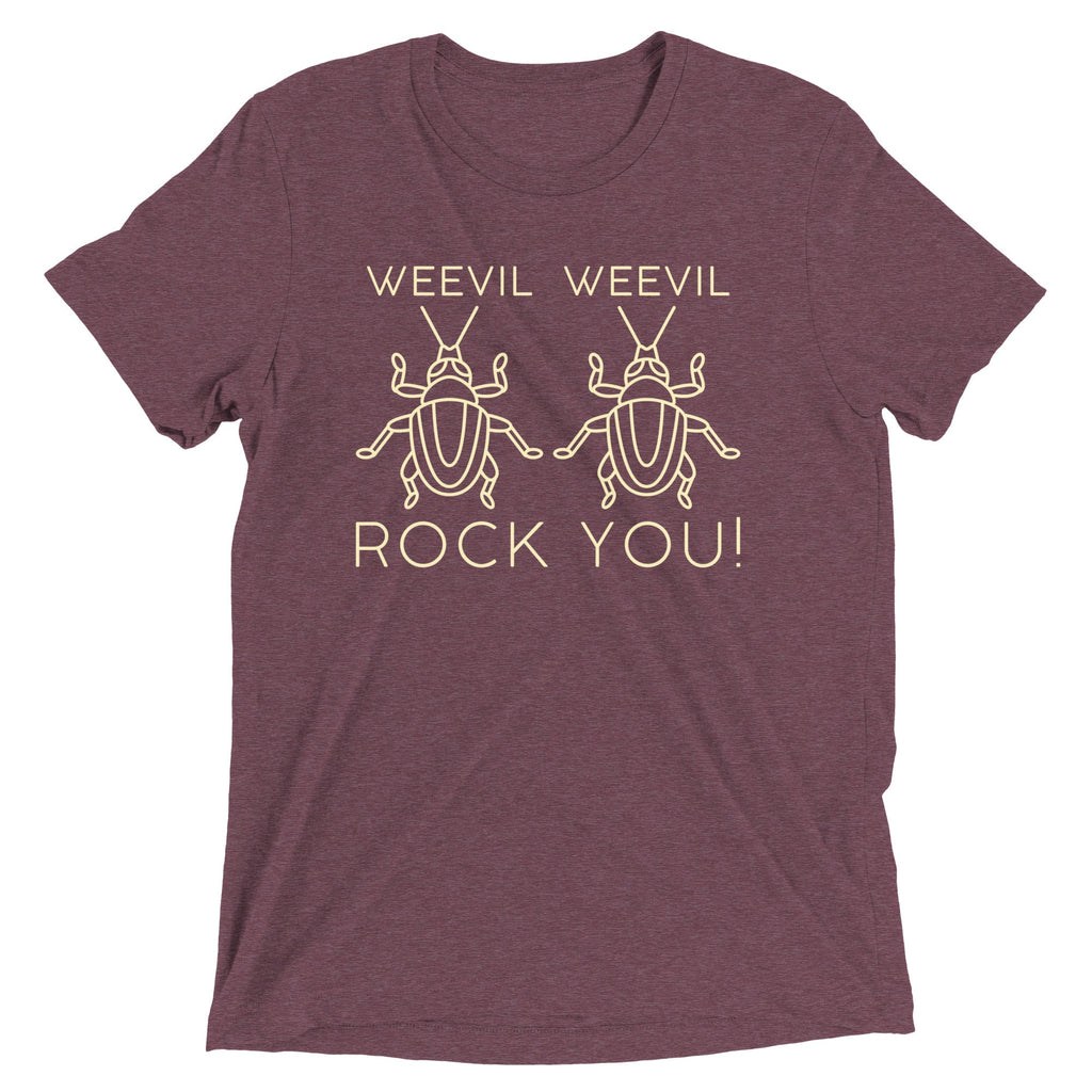 Weevil Weevil Rock You! Men's Tri-Blend Tee