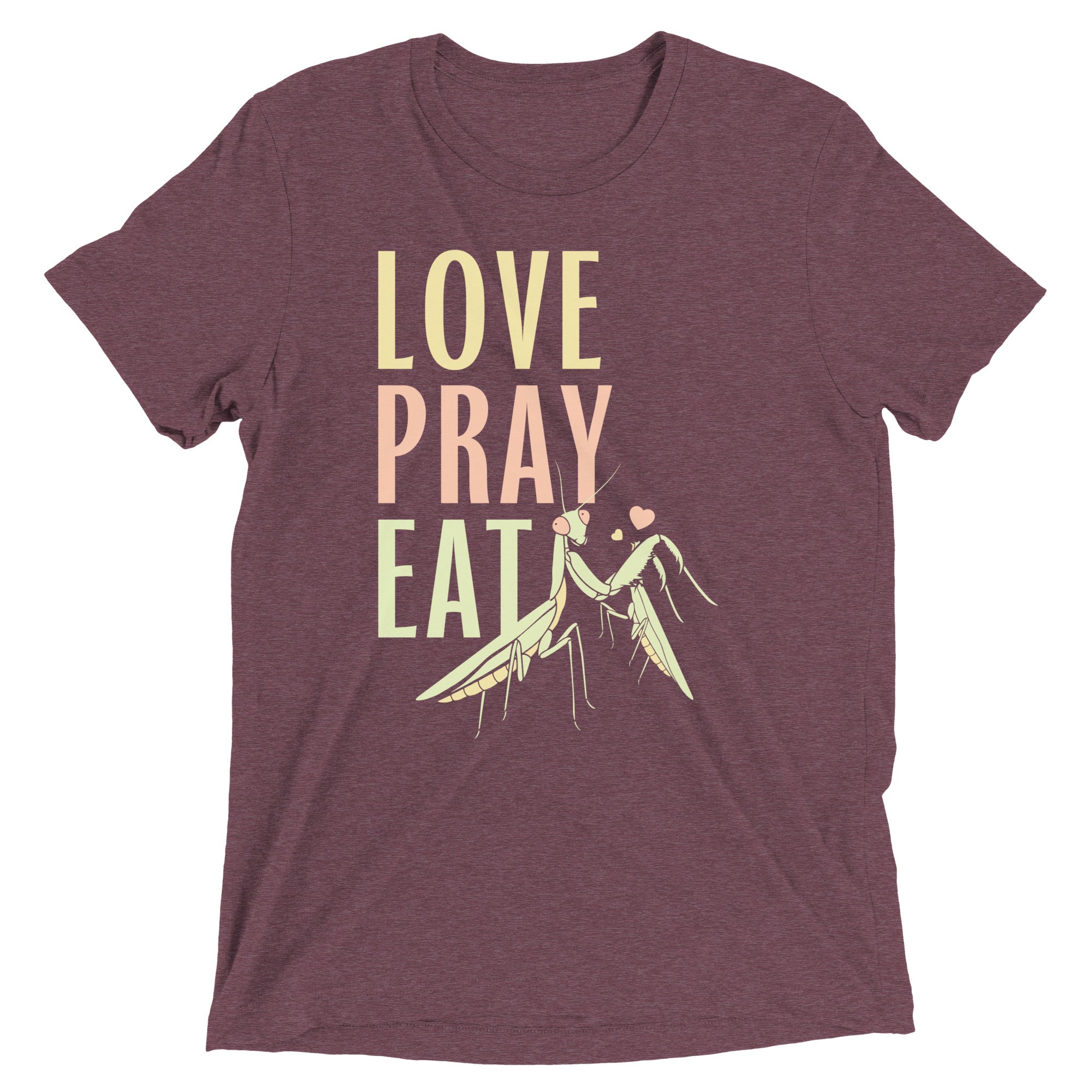 Love Pray Eat Men's Tri-Blend Tee