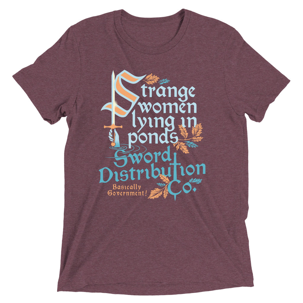 Strange Women Lying In Ponds Sword Distribution Co Men's Tri-Blend Tee