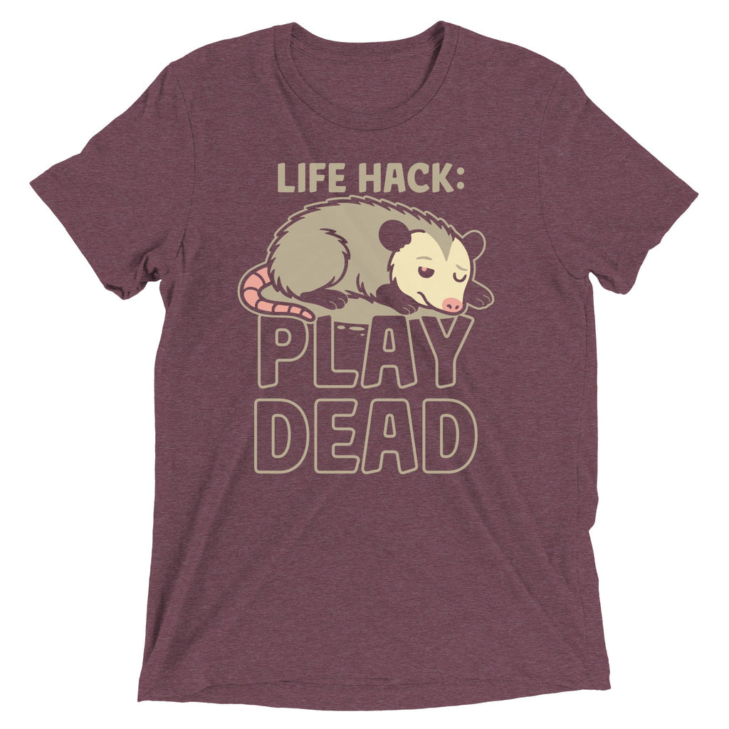 Life Hack Play Dead Men's Tri-Blend Tee