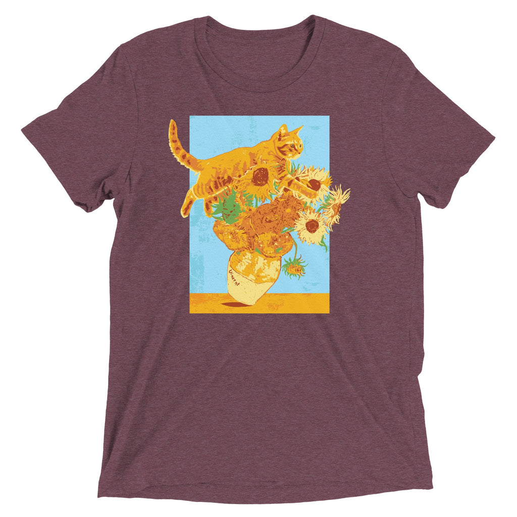 Van Gogh's Cat Men's Tri-Blend Tee