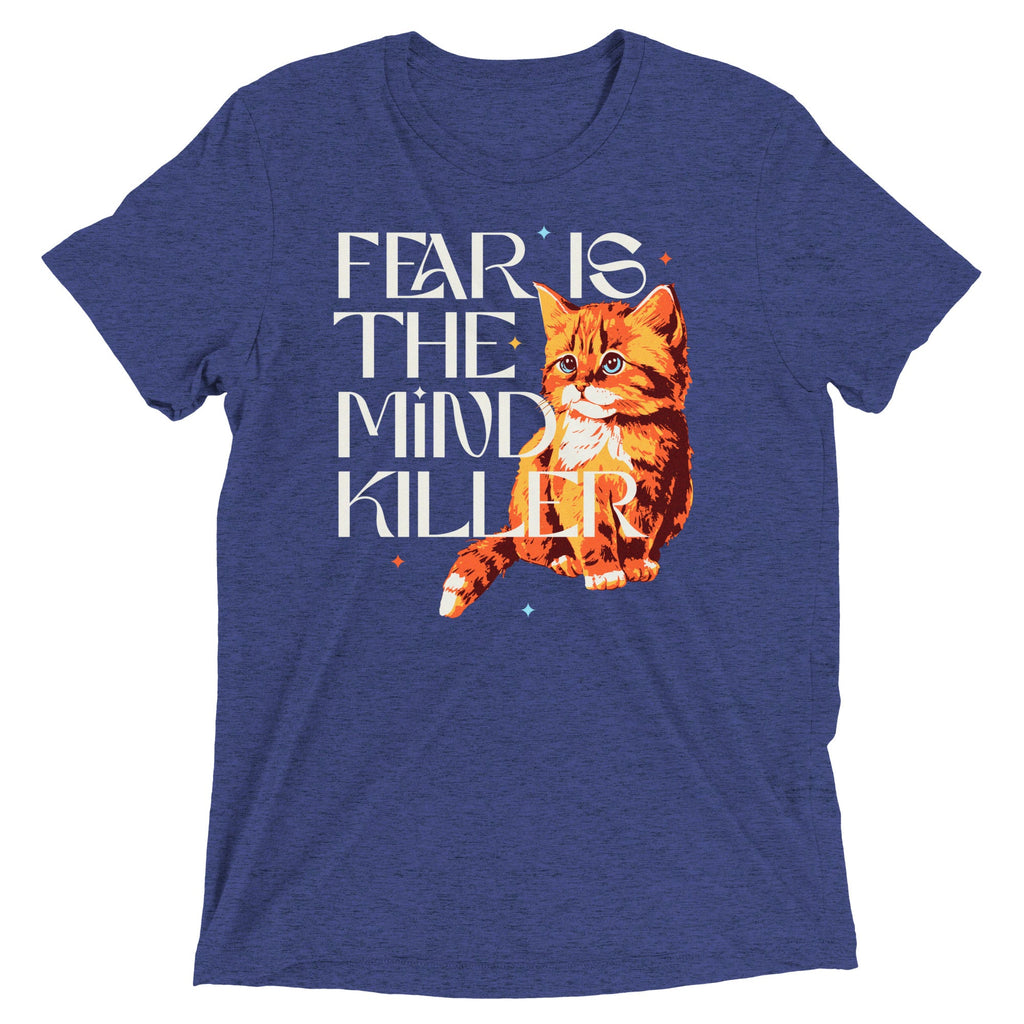 Fear Is The Mind Killer Cat Men's Tri-Blend Tee