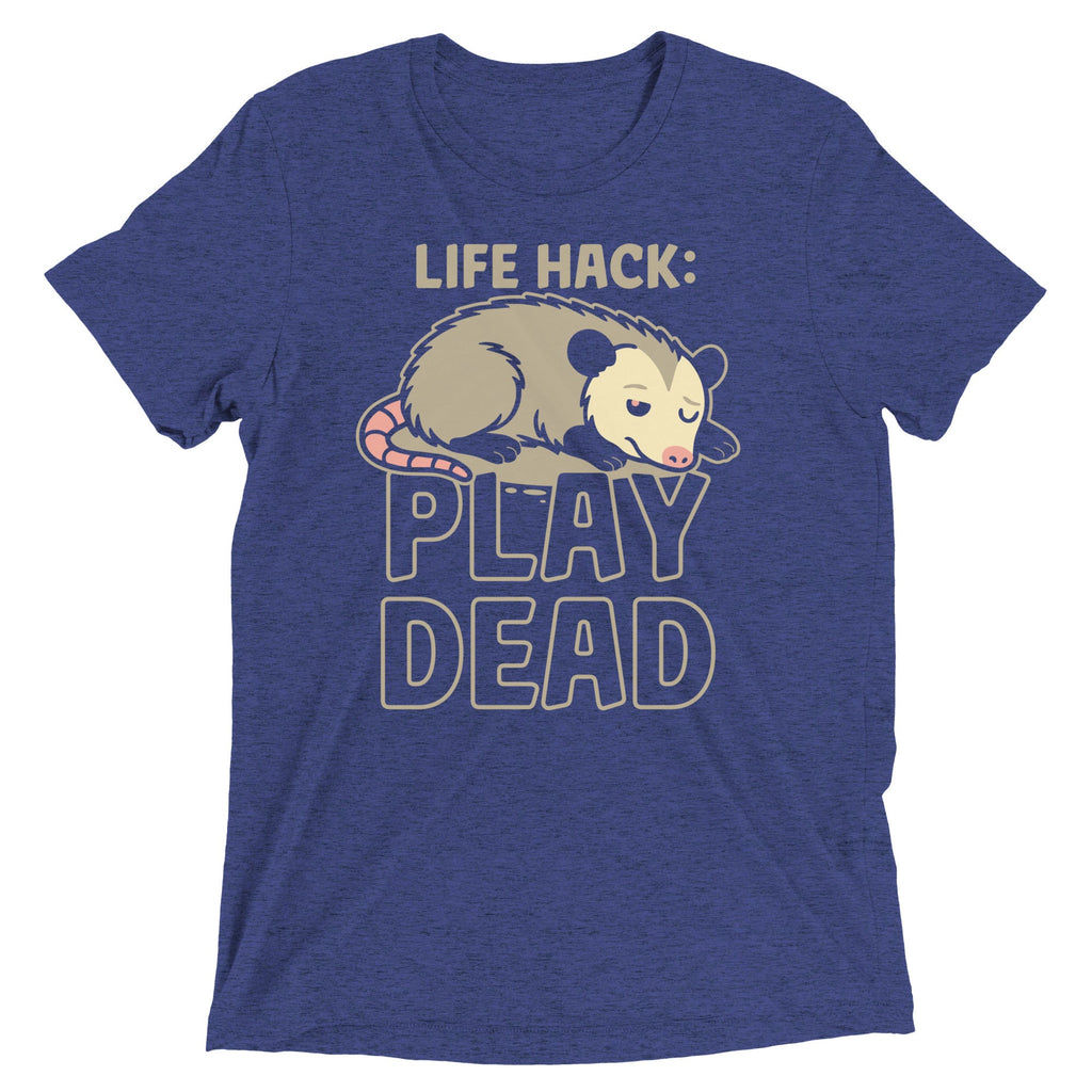 Life Hack Play Dead Men's Tri-Blend Tee