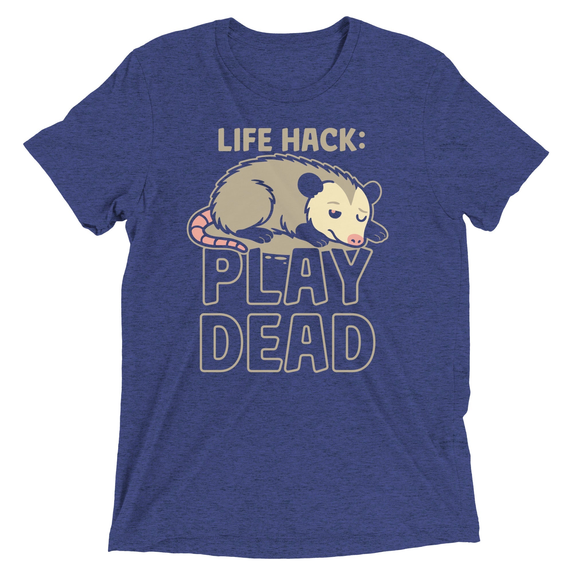 Life Hack Play Dead Men's Tri-Blend Tee