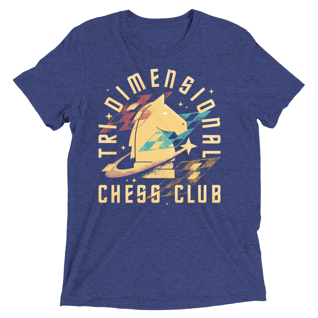 Tri-Dimensional Chess Club Men's Tri-Blend Tee