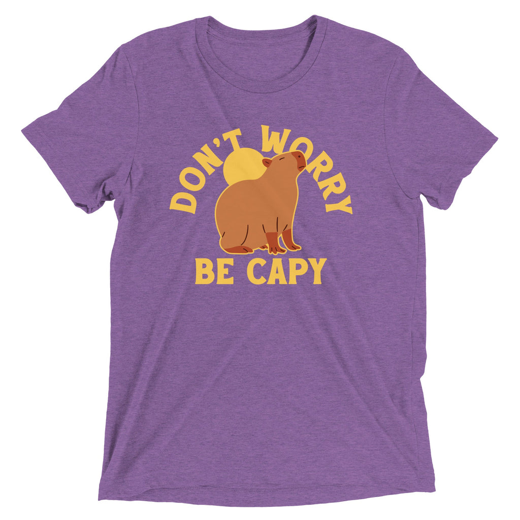 Don't Worry Be Capy Men's Tri-Blend Tee