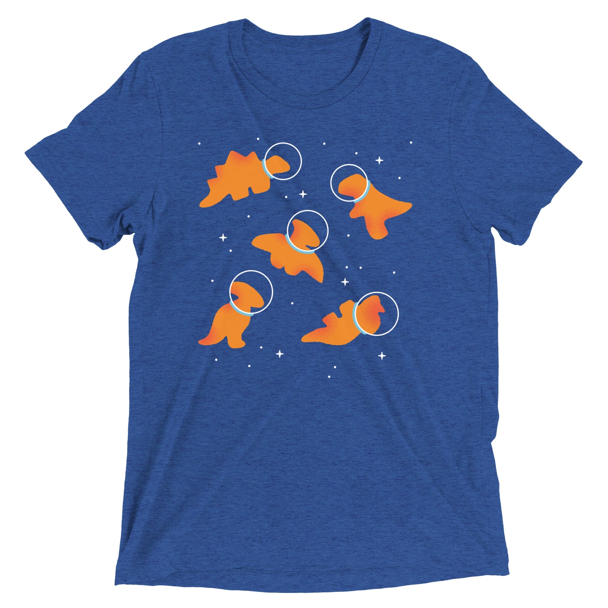Dino Nugs In Space Men's Tri-Blend Tee