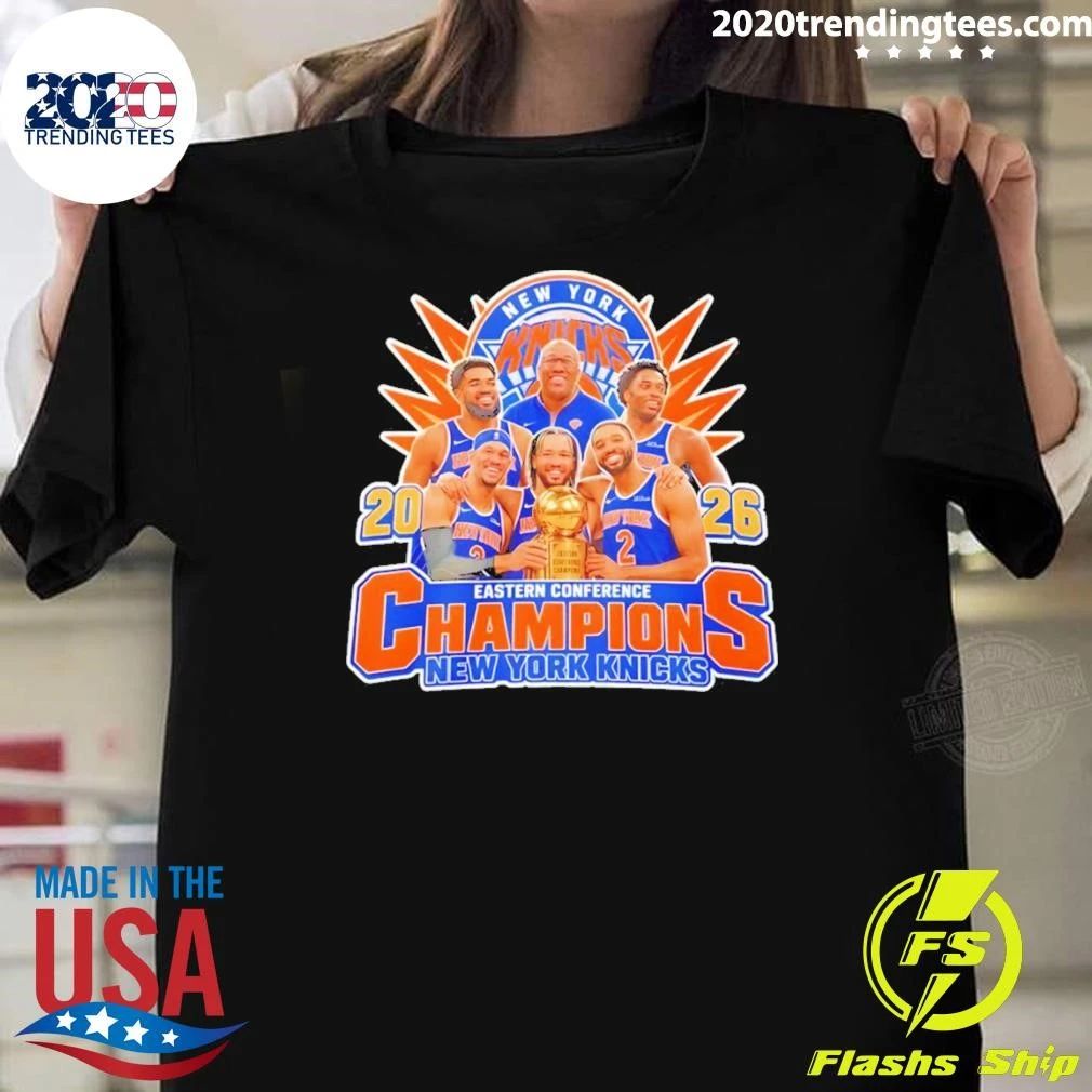 New York Knicks 2026 Nba Eastern Conference Champions Basketball Shirt