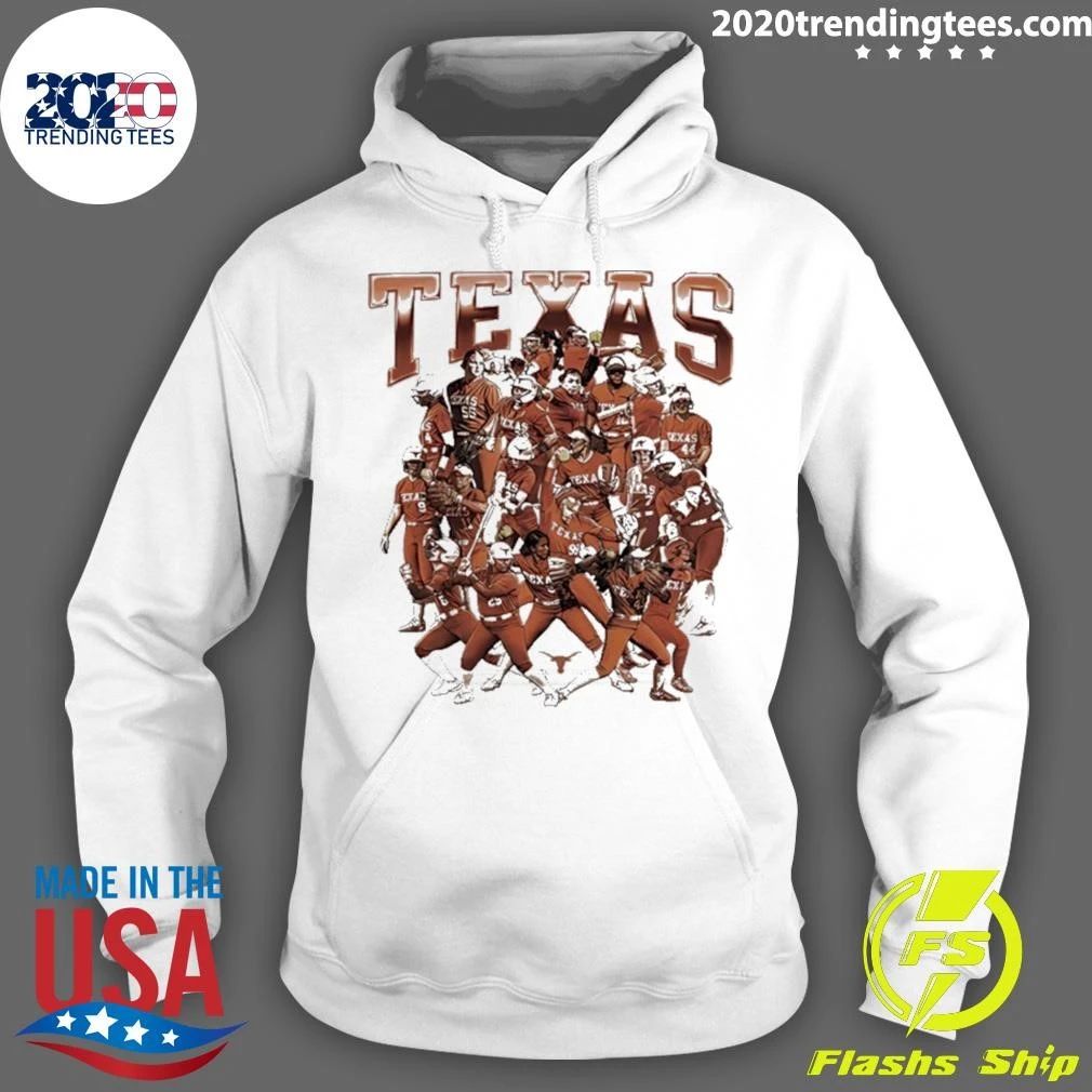 Texas Longhorns NCAA Softball Team Collage Shirt