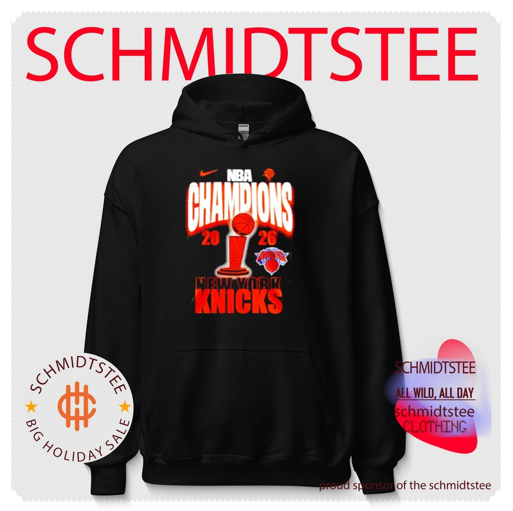 2026 NBA Champions New York Knicks trophy gold shirt