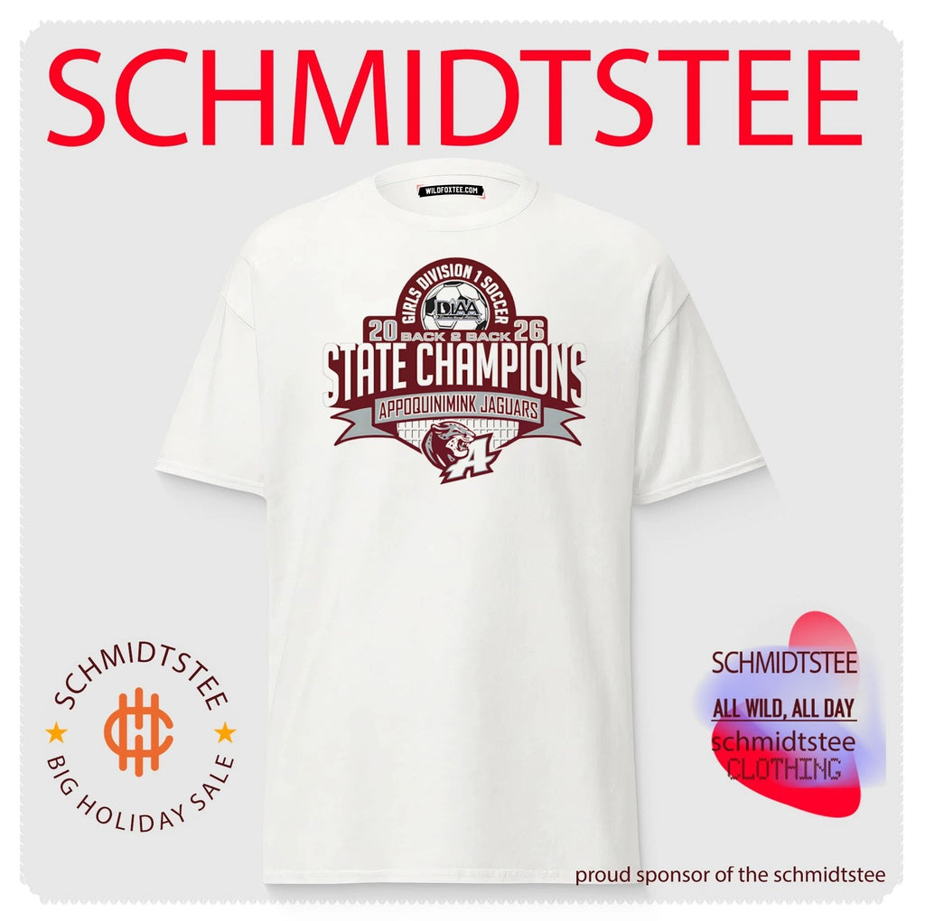 Appoquinimink Jaguars DIAA Girls Division 1 Soccer Champions Back to back shirt